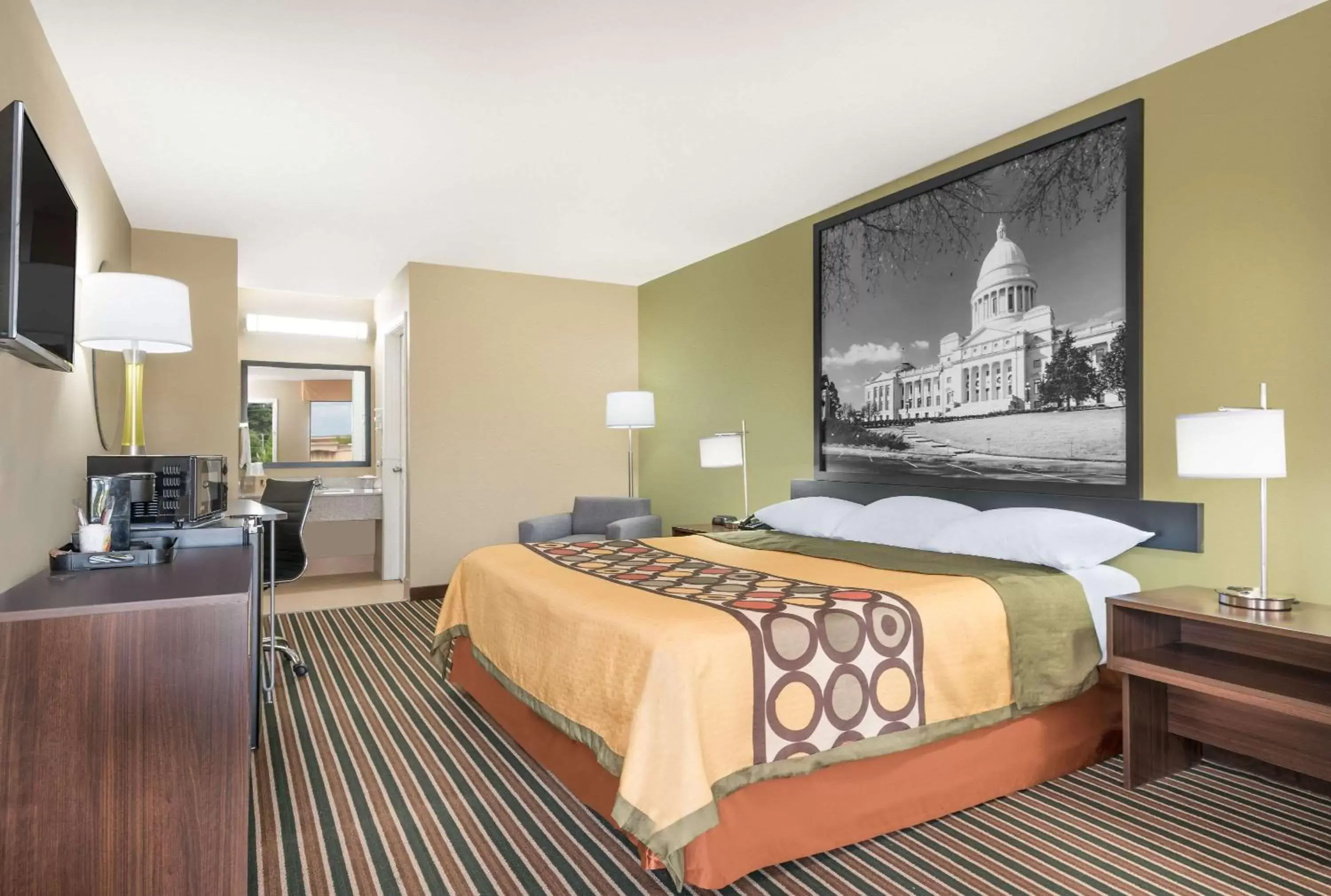 Photo of the whole room, Bed in Super 8 by Wyndham Bryant Little Rock Area Photo of the whole room, Bed in Super 8 by Wyndham Bryant Little Rock Area