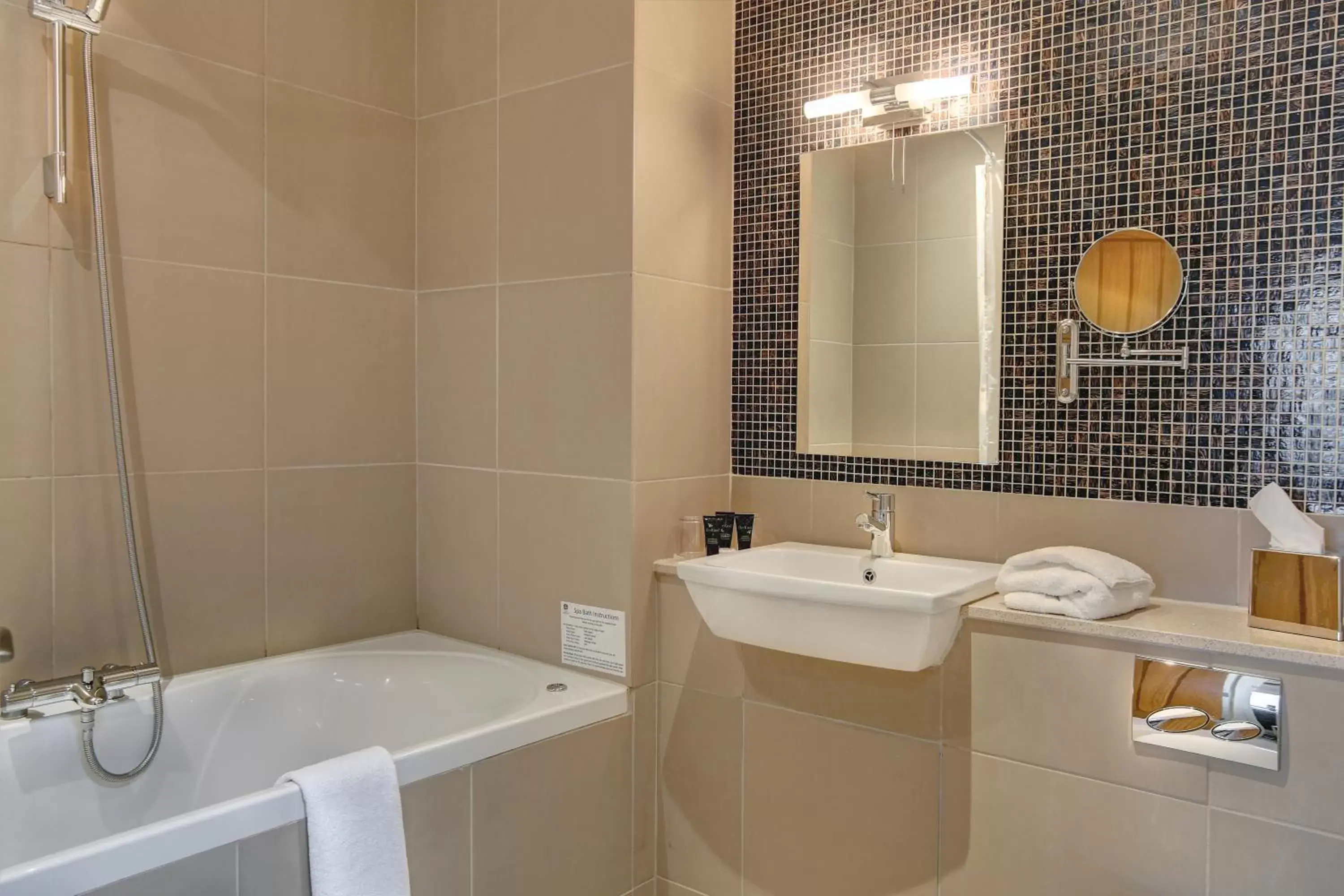 Bedroom, Bathroom in Quy Mill Hotel & Spa, Cambridge