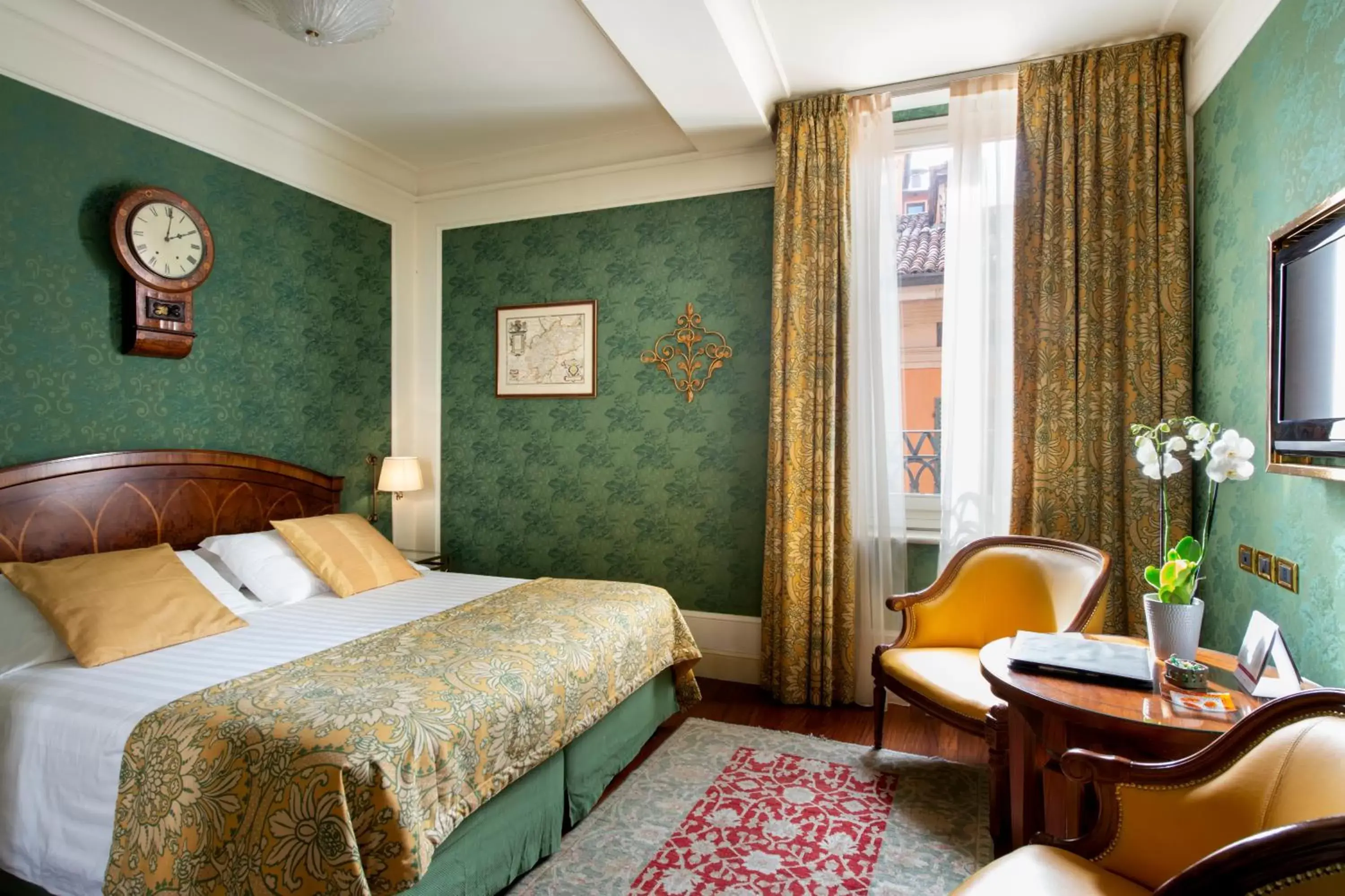 Bedroom, Bed in Art Hotel Orologio