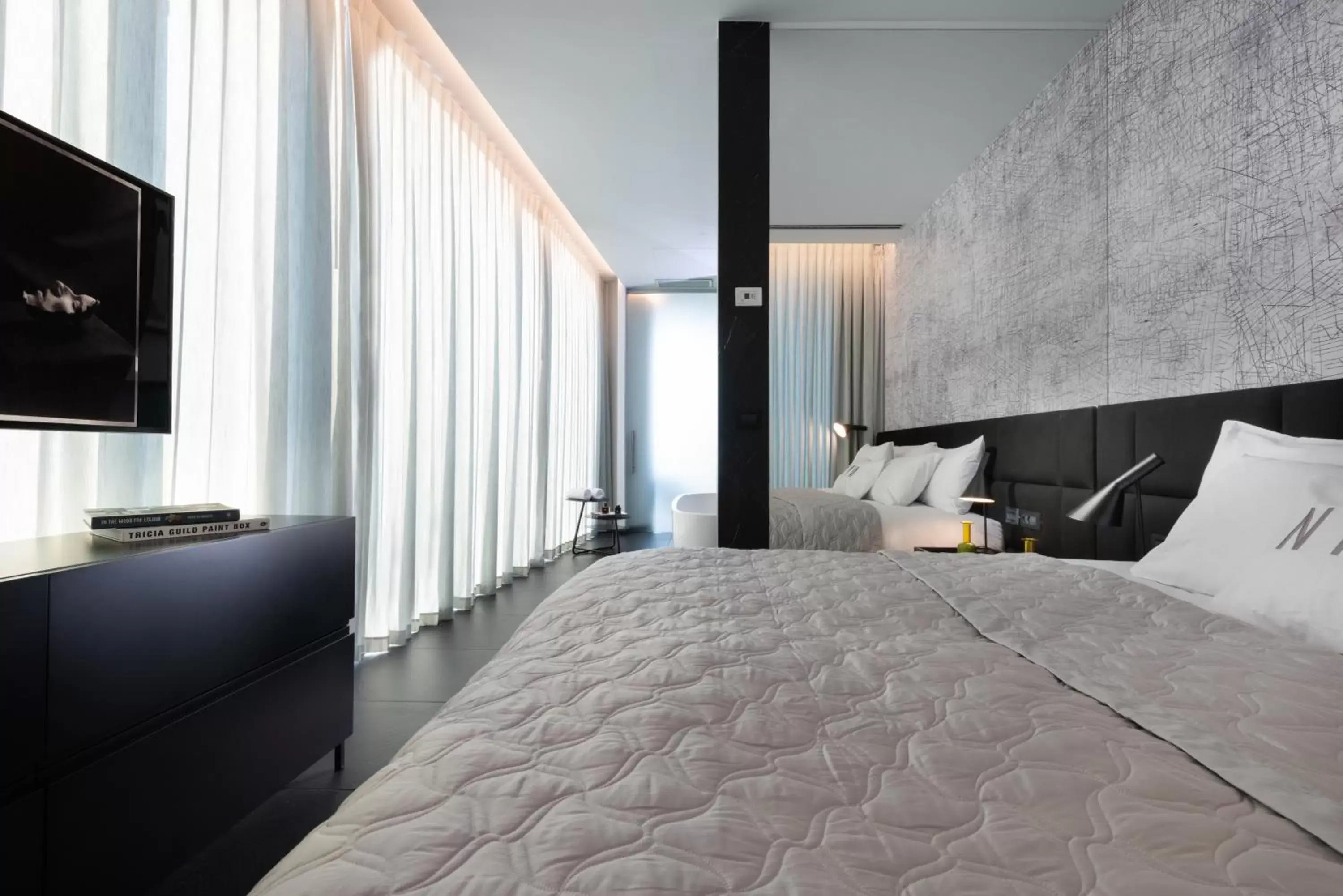 Bedroom, Bed in NYX Herzliya