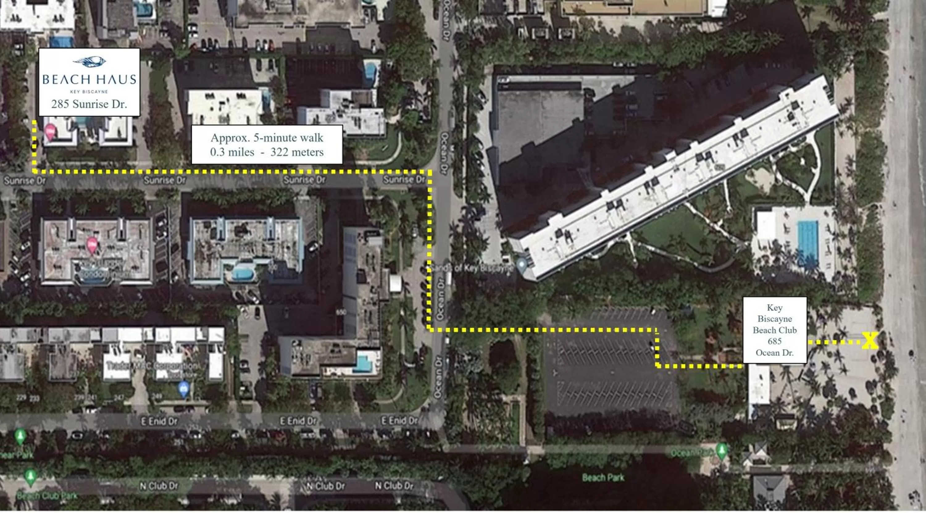 Off site in Beach Haus Key Biscayne Contemporary Apartments