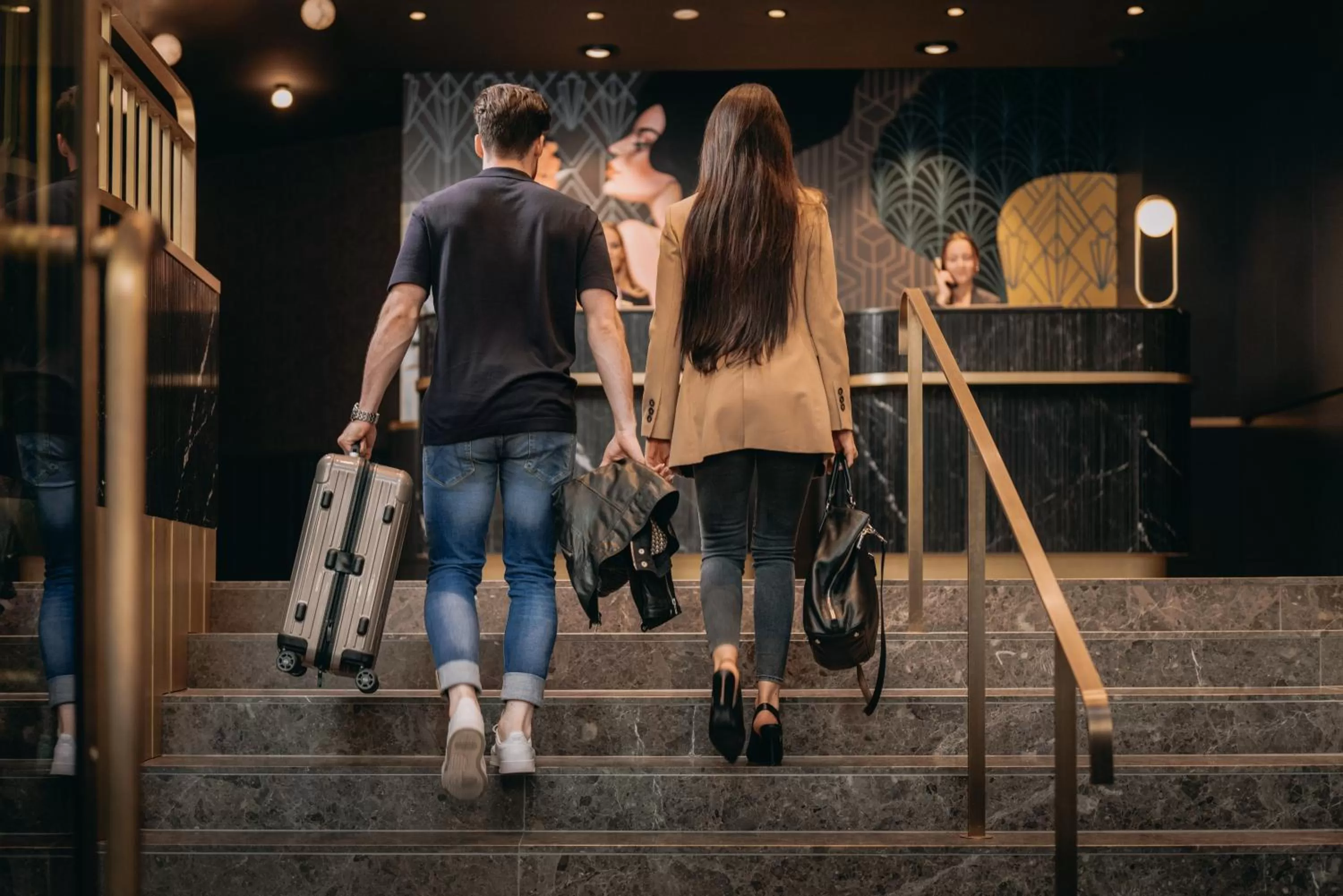 Lobby or reception in Hotel Märthof Basel