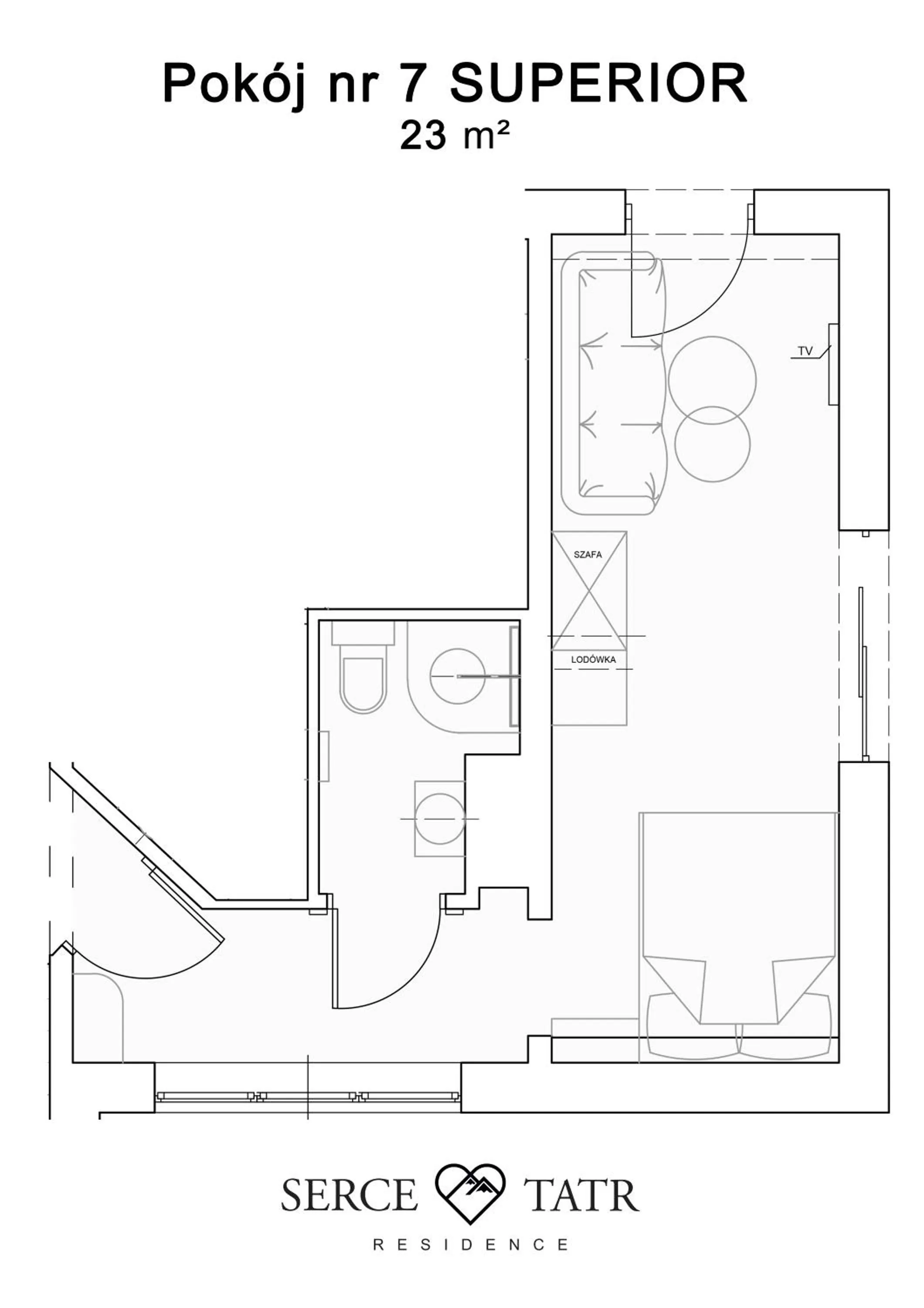Floor Plan in Serce Tatr Residence Zakopane - blisko Krupówek