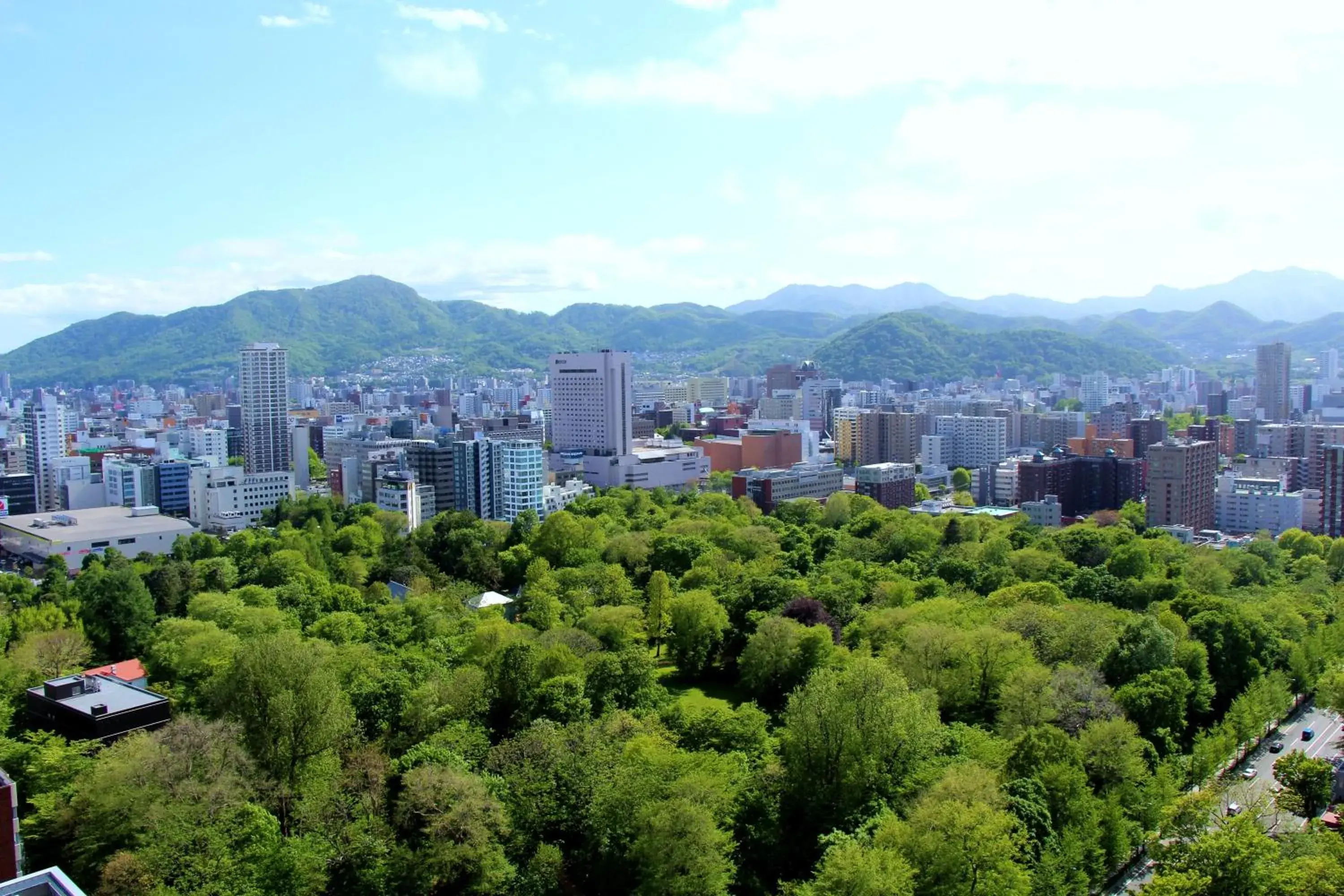 Bird's eye view in Keio Plaza Hotel Sapporo