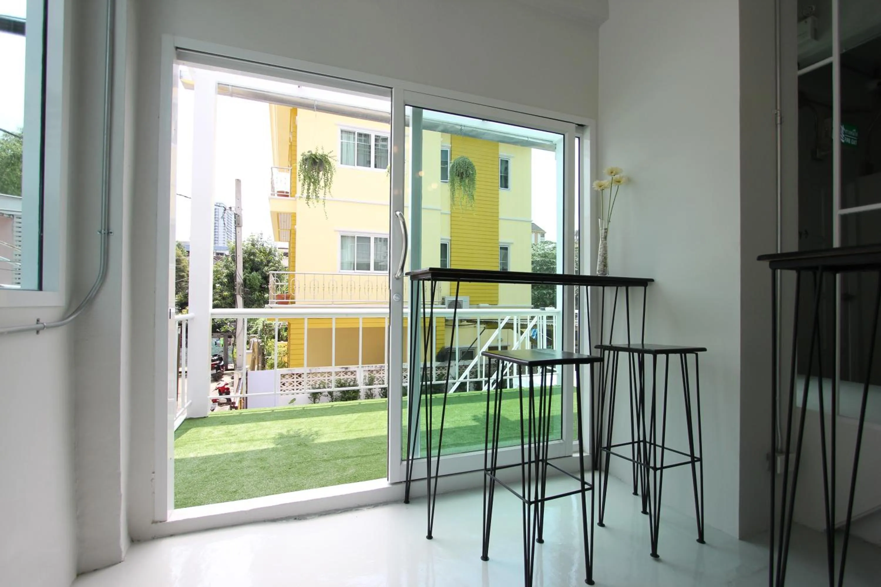 Seating area in Diff Hostel