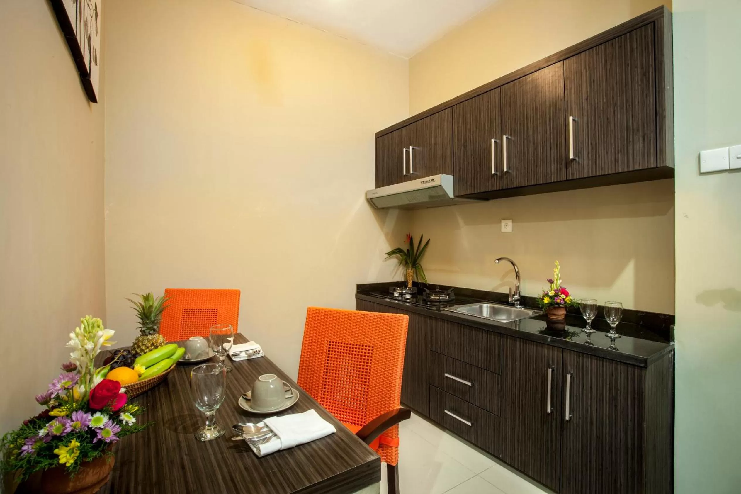 Kitchen or kitchenette in ABISHA Resort Jimbaran