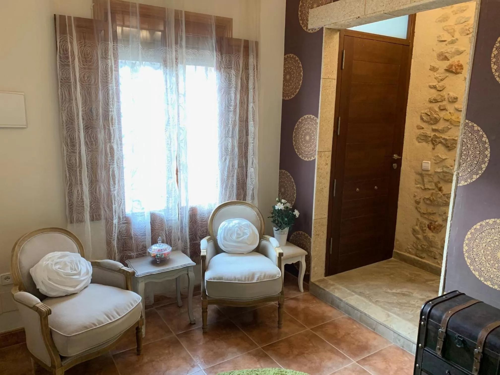 Seating area in Casa Mistela