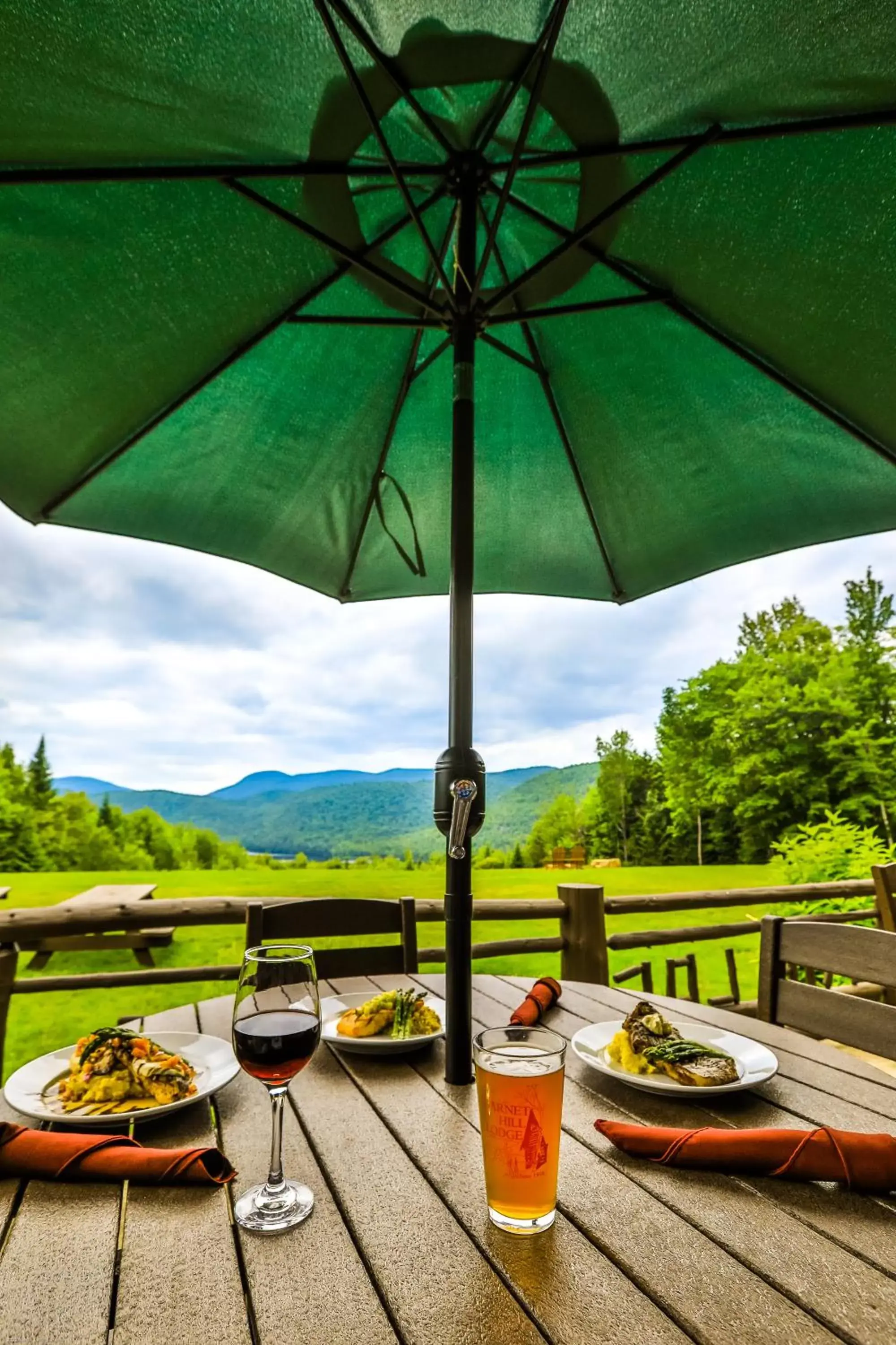 Patio in Garnet Hill Lodge