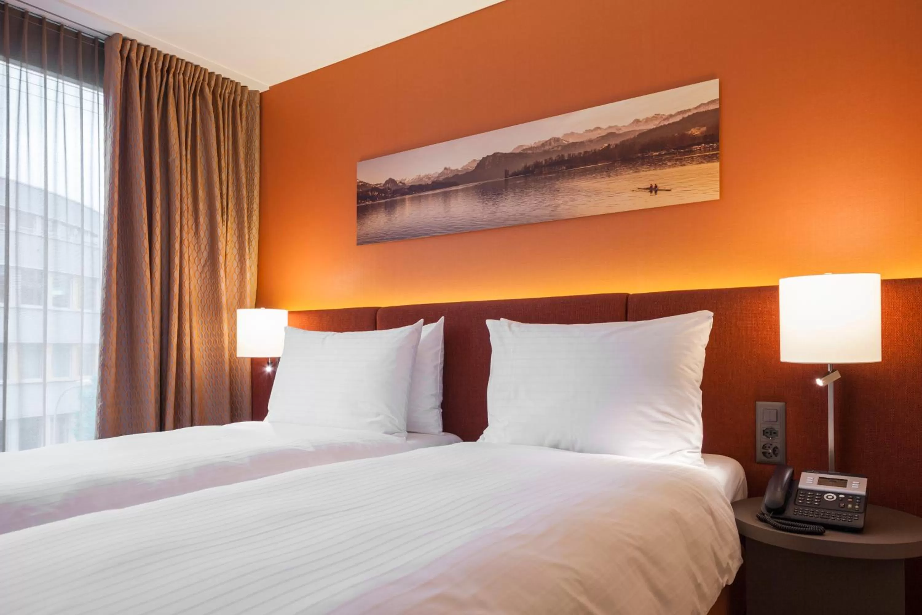 Bed in Radisson Blu Hotel, Lucerne