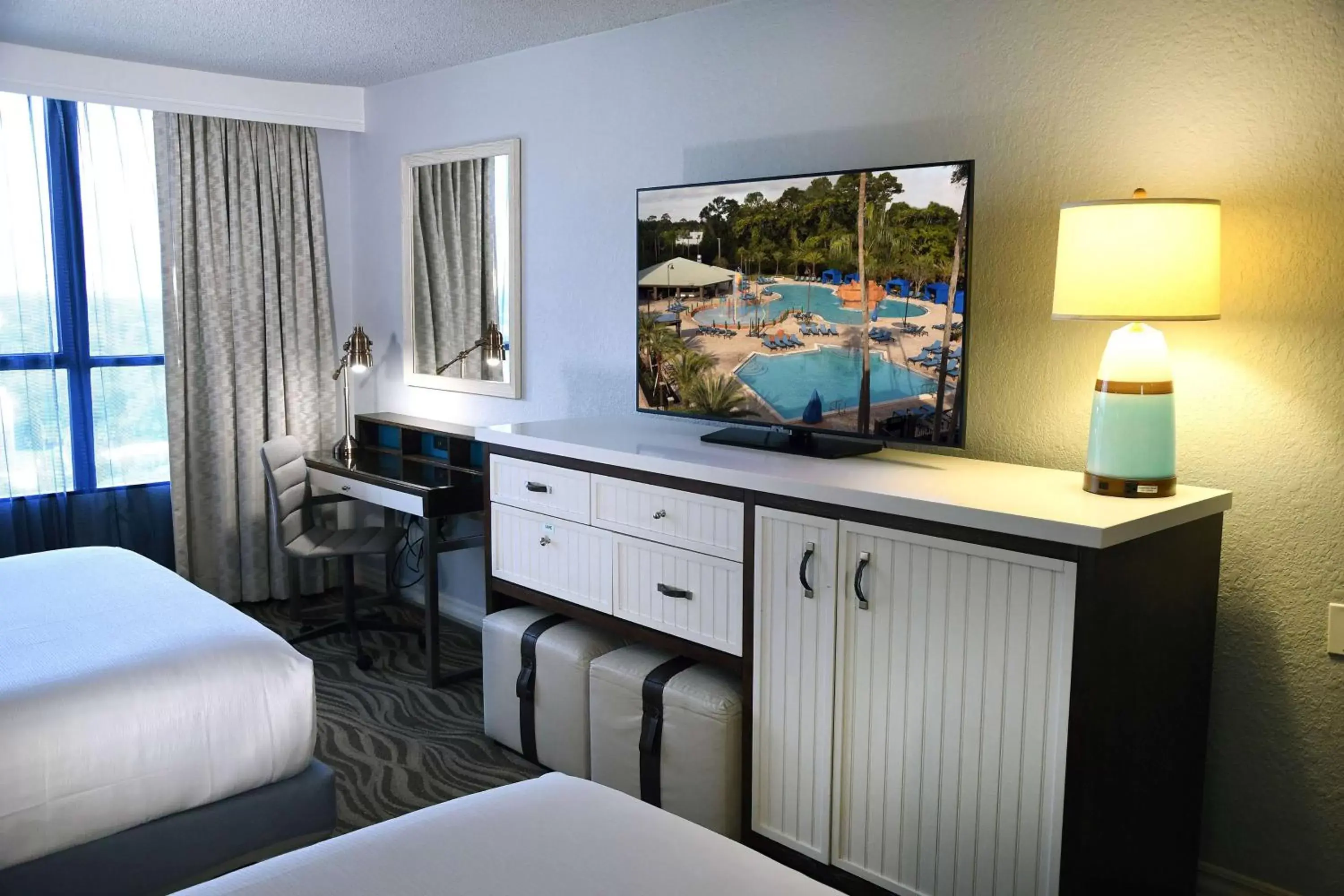 Photo of the whole room, TV/Entertainment Center in Wyndham Lake Buena Vista Resort Disney Springs® Resort Area