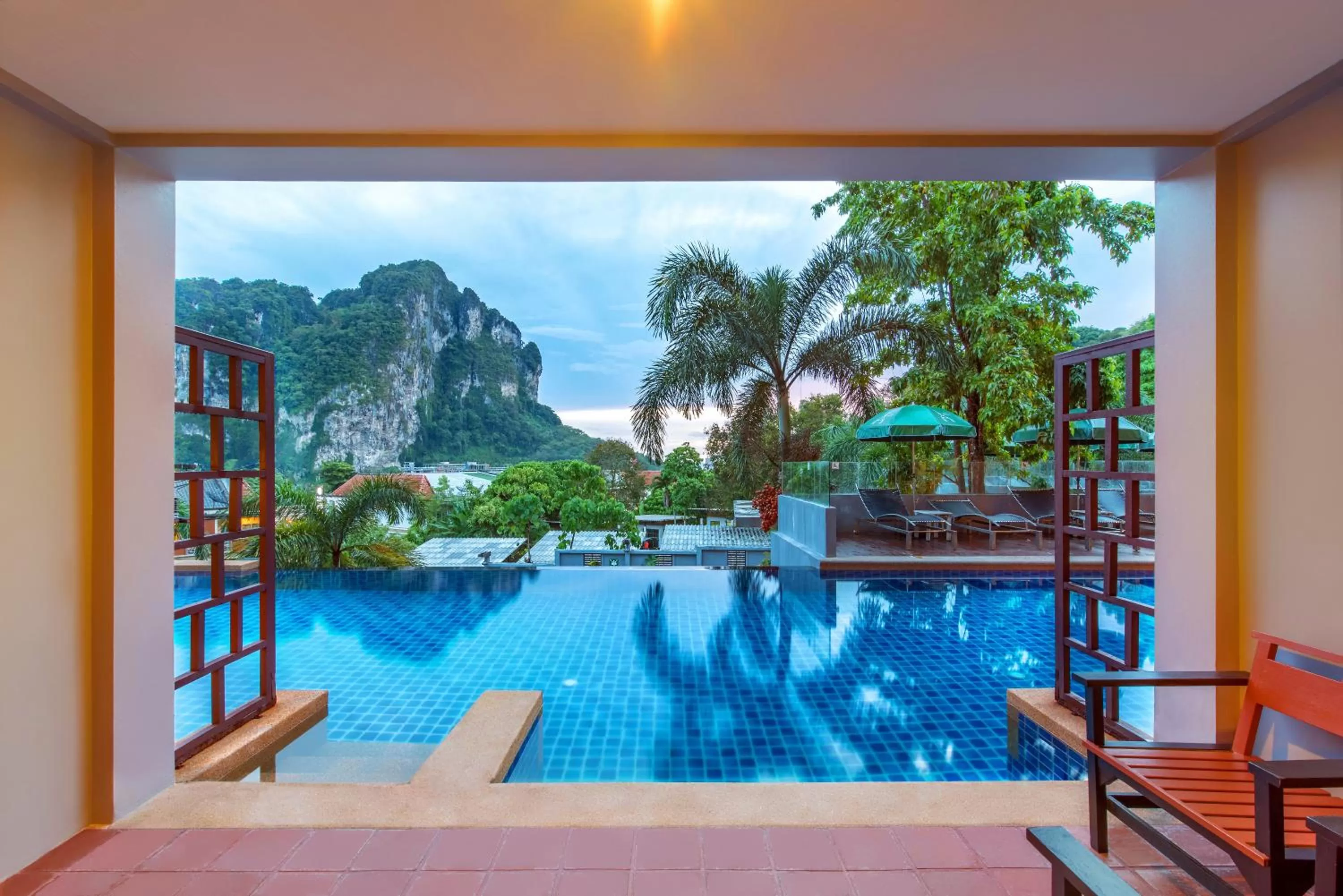 Pool view in Krabi Chada Resort