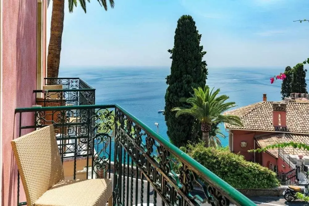 Balcony/Terrace, Sea View in Hotel Villa Schuler