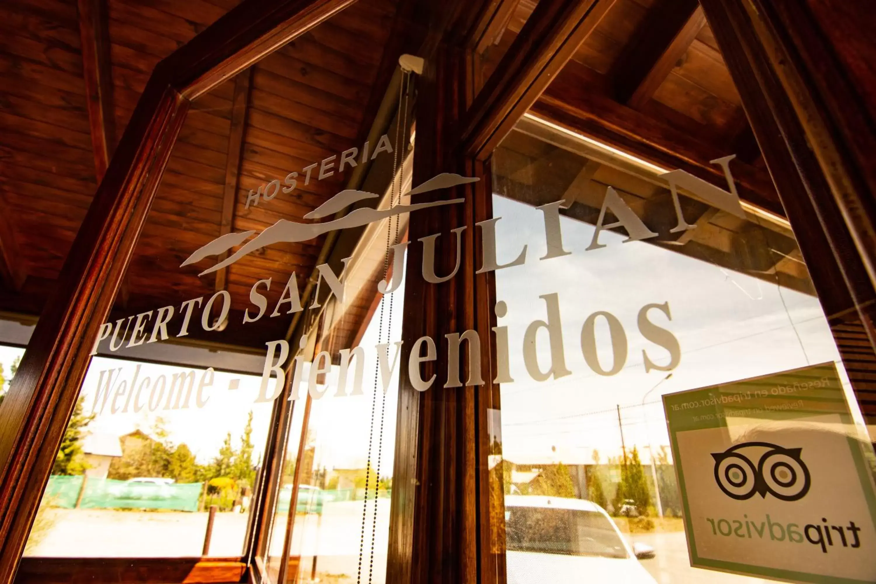 Facade/entrance, Property Logo/Sign in Hosteria Puerto San Julian