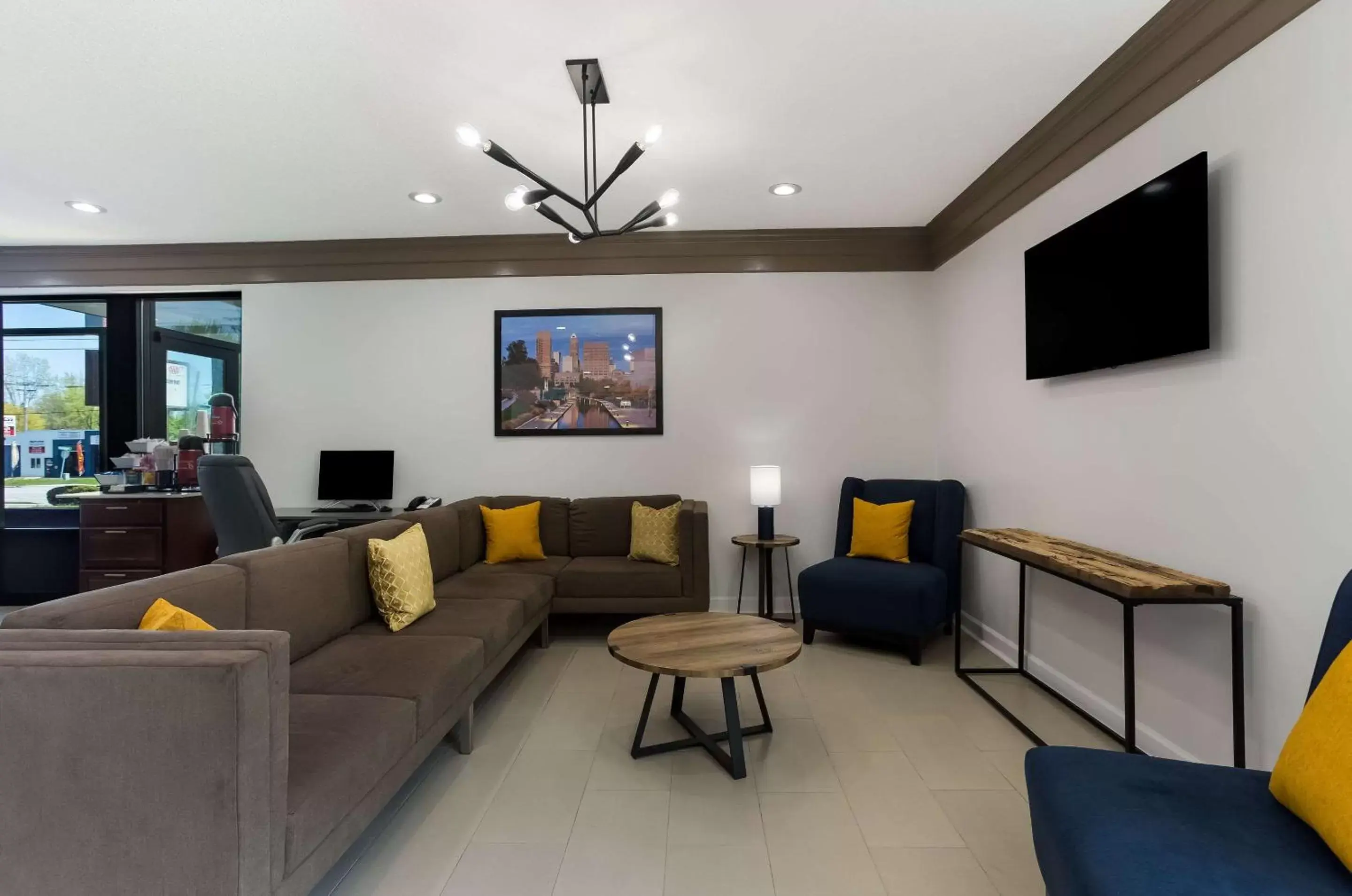 Lobby or reception in Quality Inn South Bend near Notre Dame Lobby or reception in Quality Inn South Bend near Notre Dame