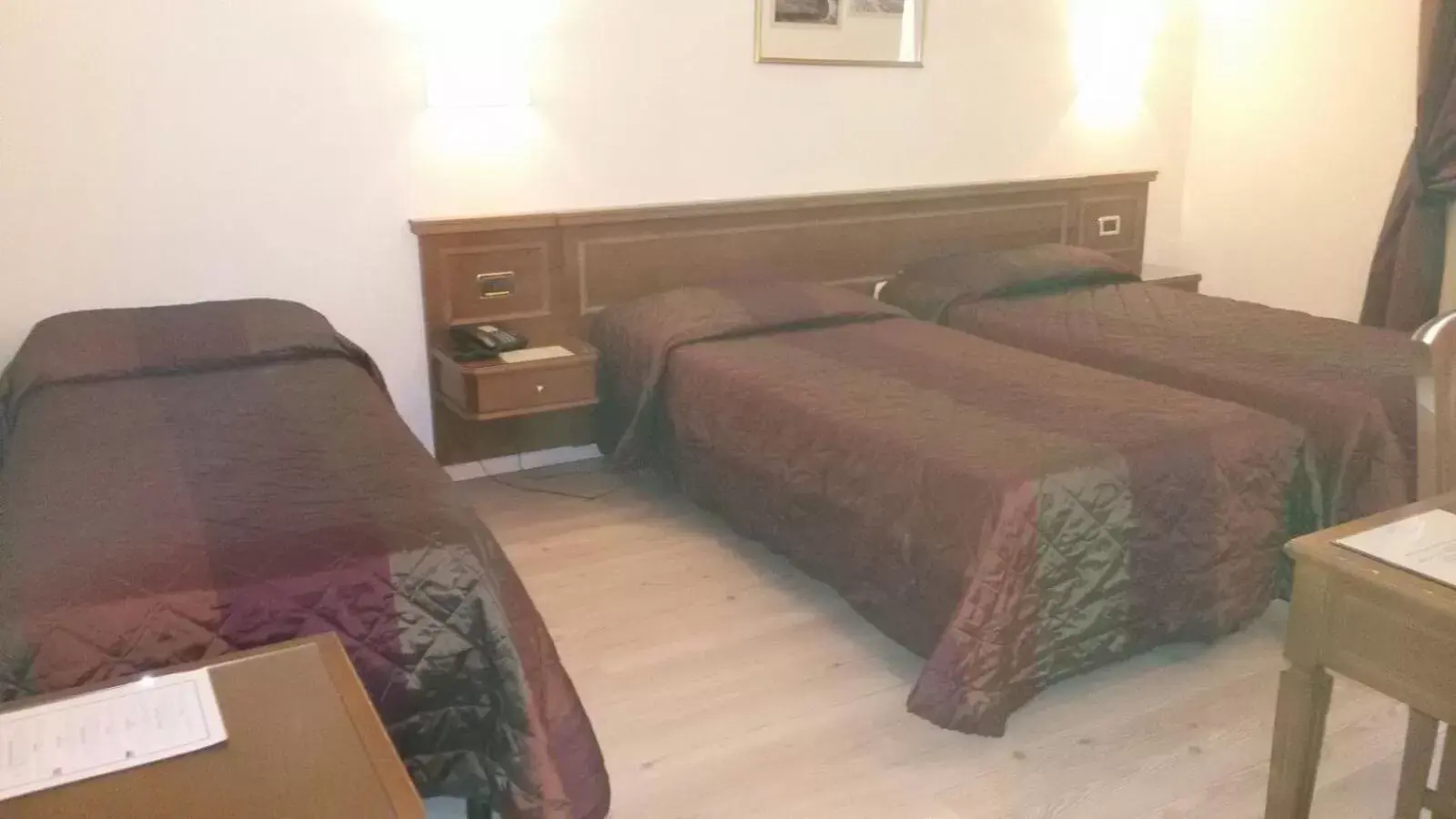 Bed in Hotel Valentino