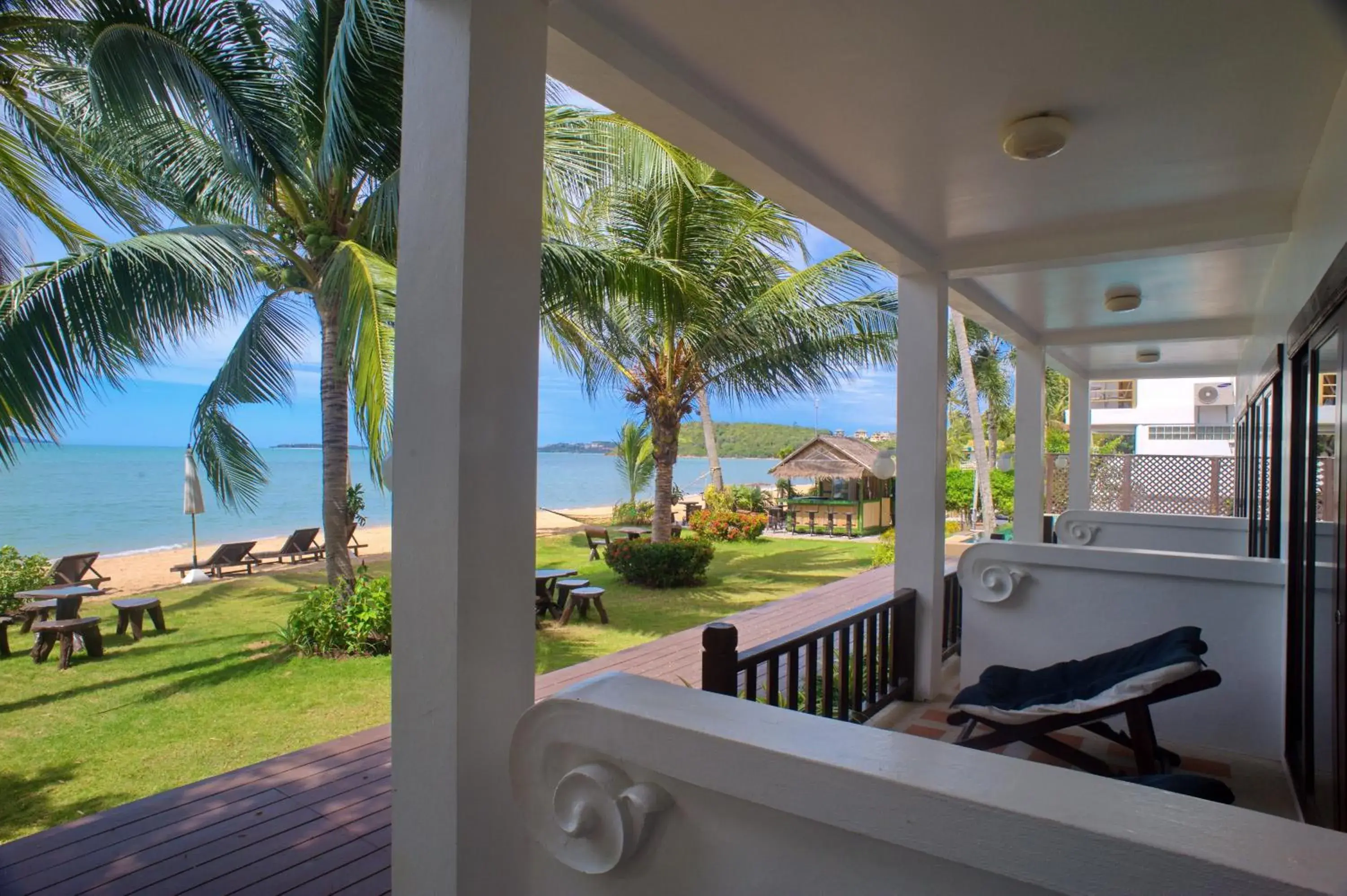 Balcony/Terrace in Baan Bophut Beach Hotel Samui - SHA Extra Plus