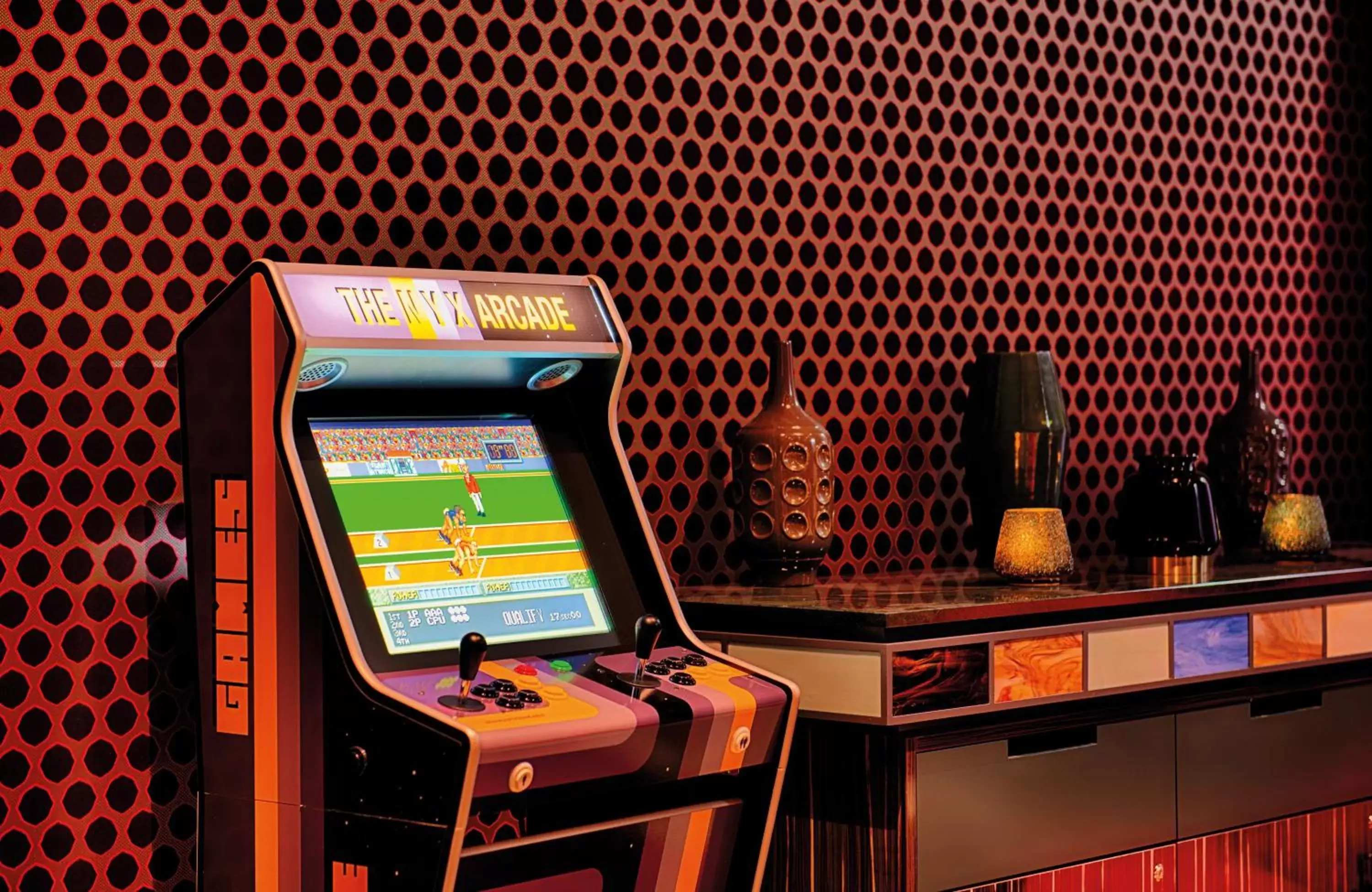 Game Room in NYX Hotel Munich by Leonardo Hotels