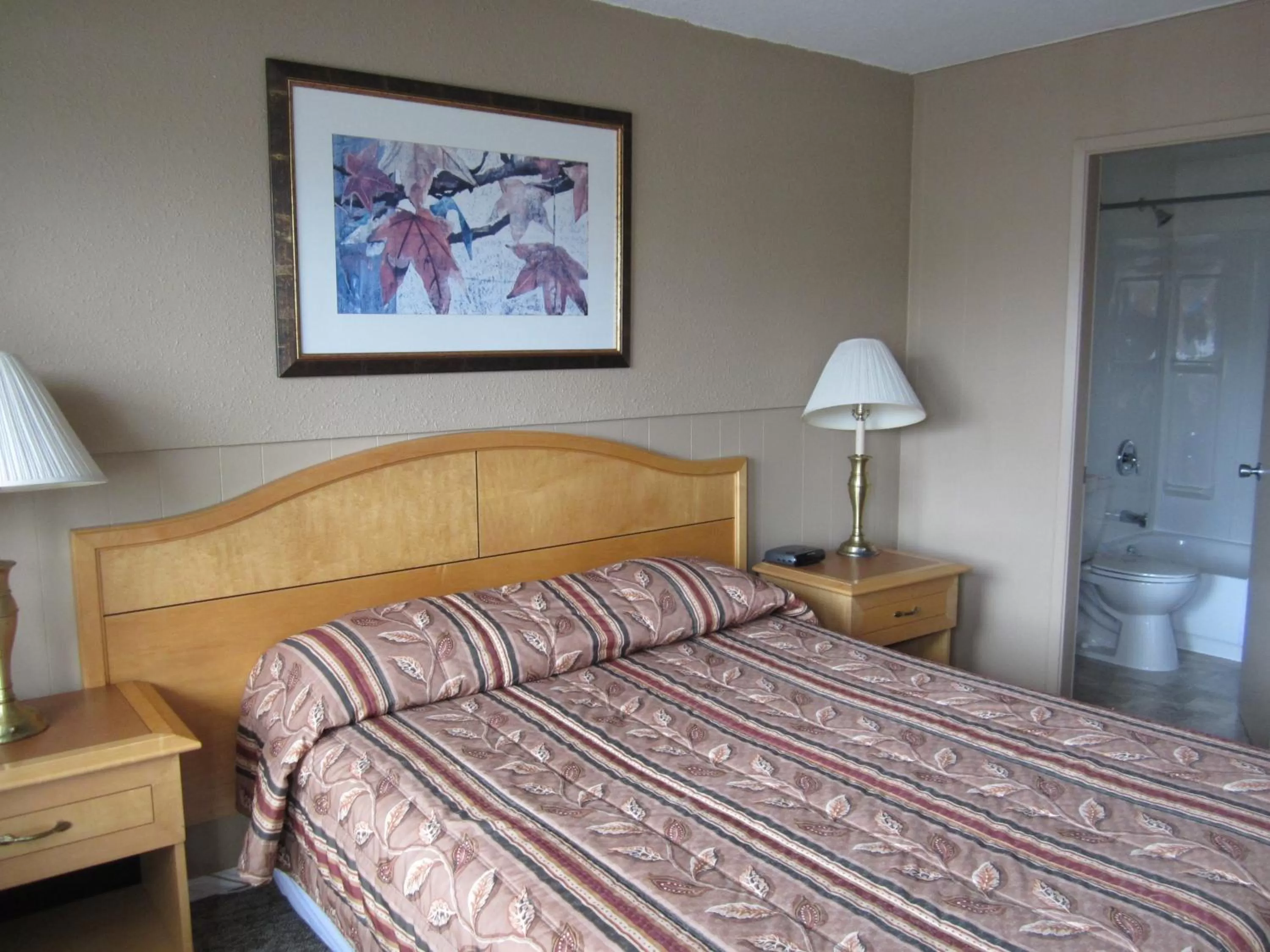Bed in Bulkley Valley Motel