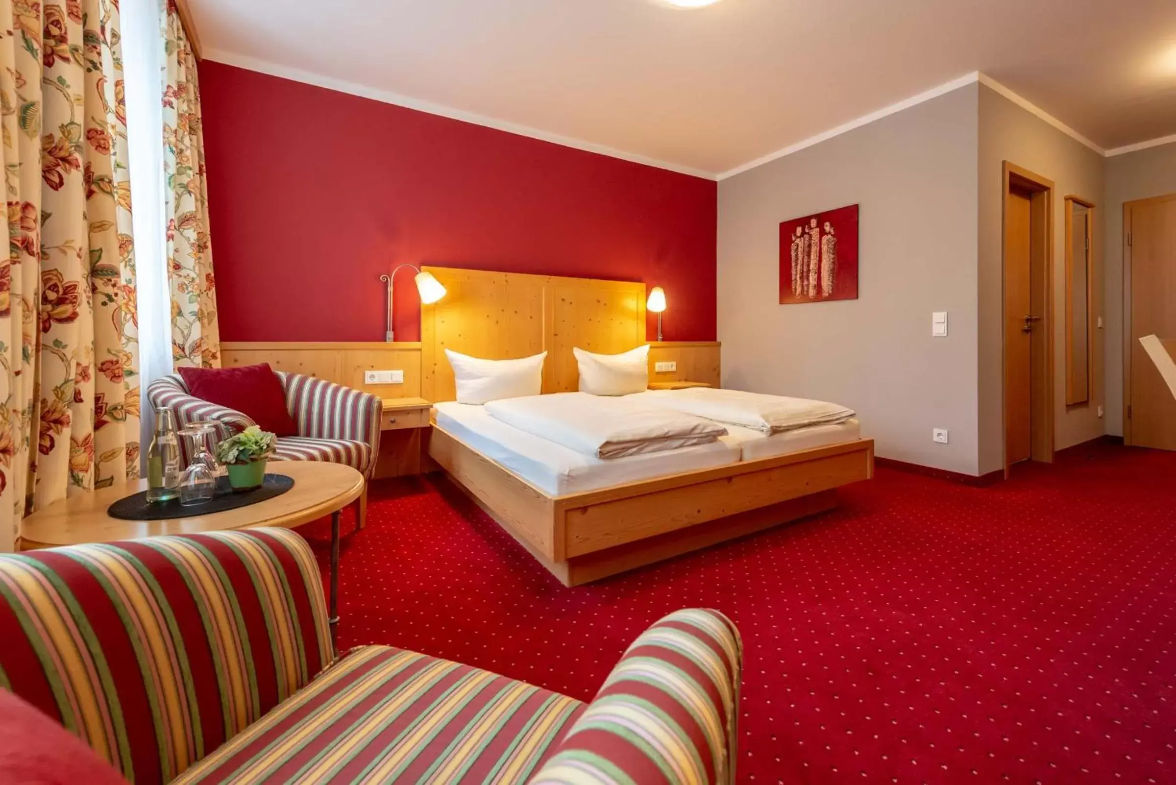 Bed in Hotel Vollmann