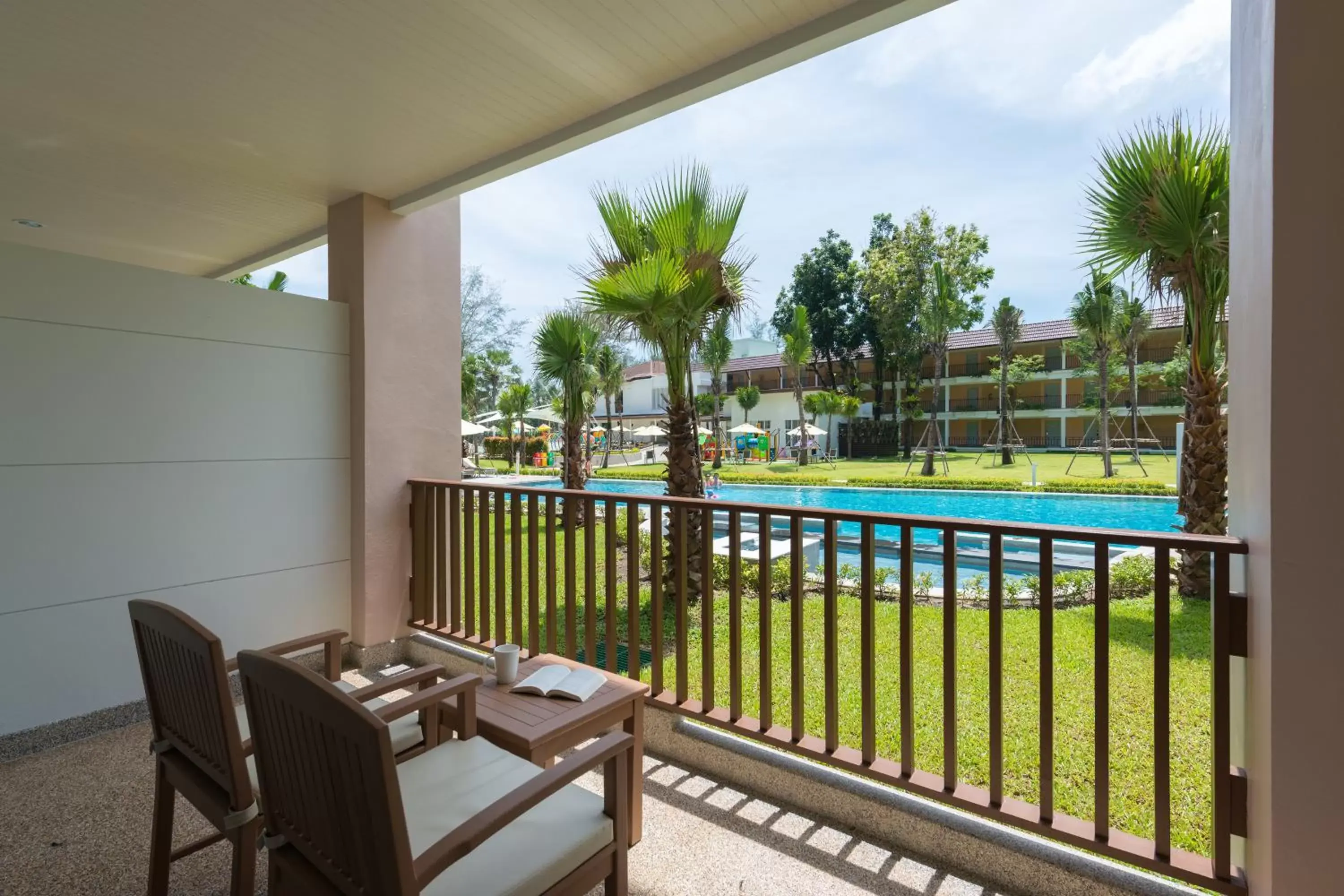 Balcony/Terrace, Pool View in Katathani Phuket Beach Resort - SHA Extra Plus