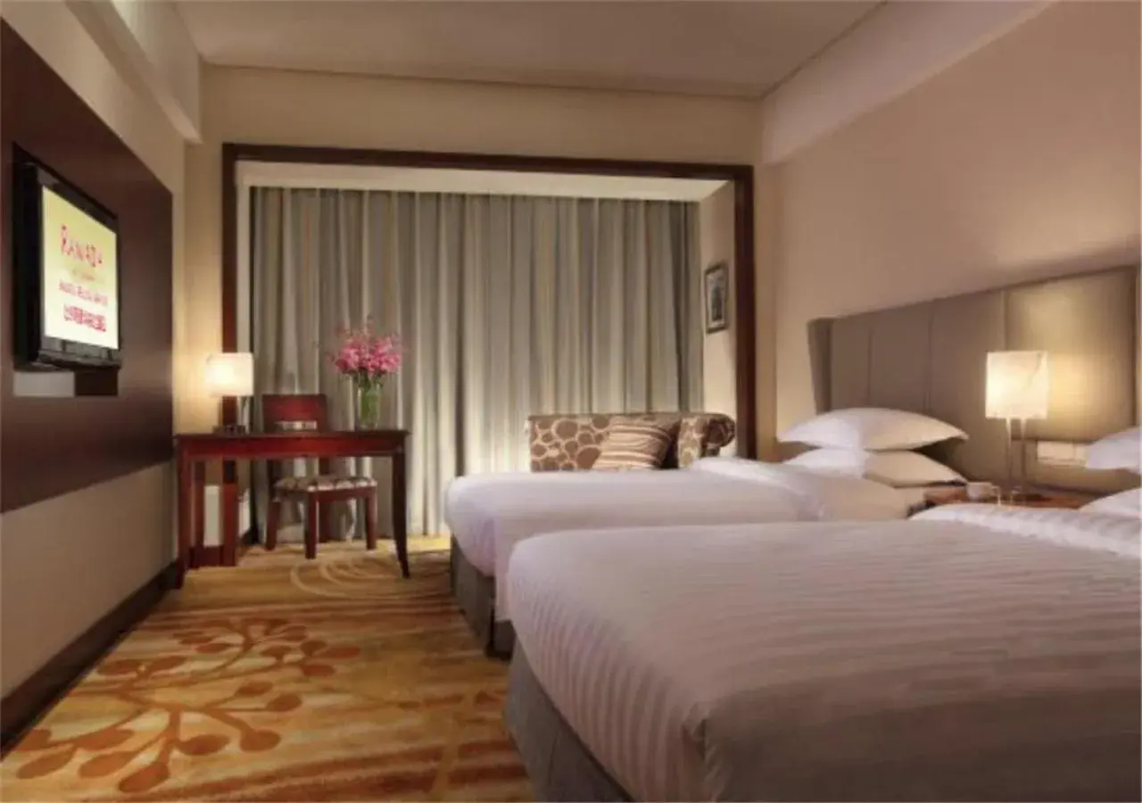 Bed in Ramada by Wyndham Beijing Airport