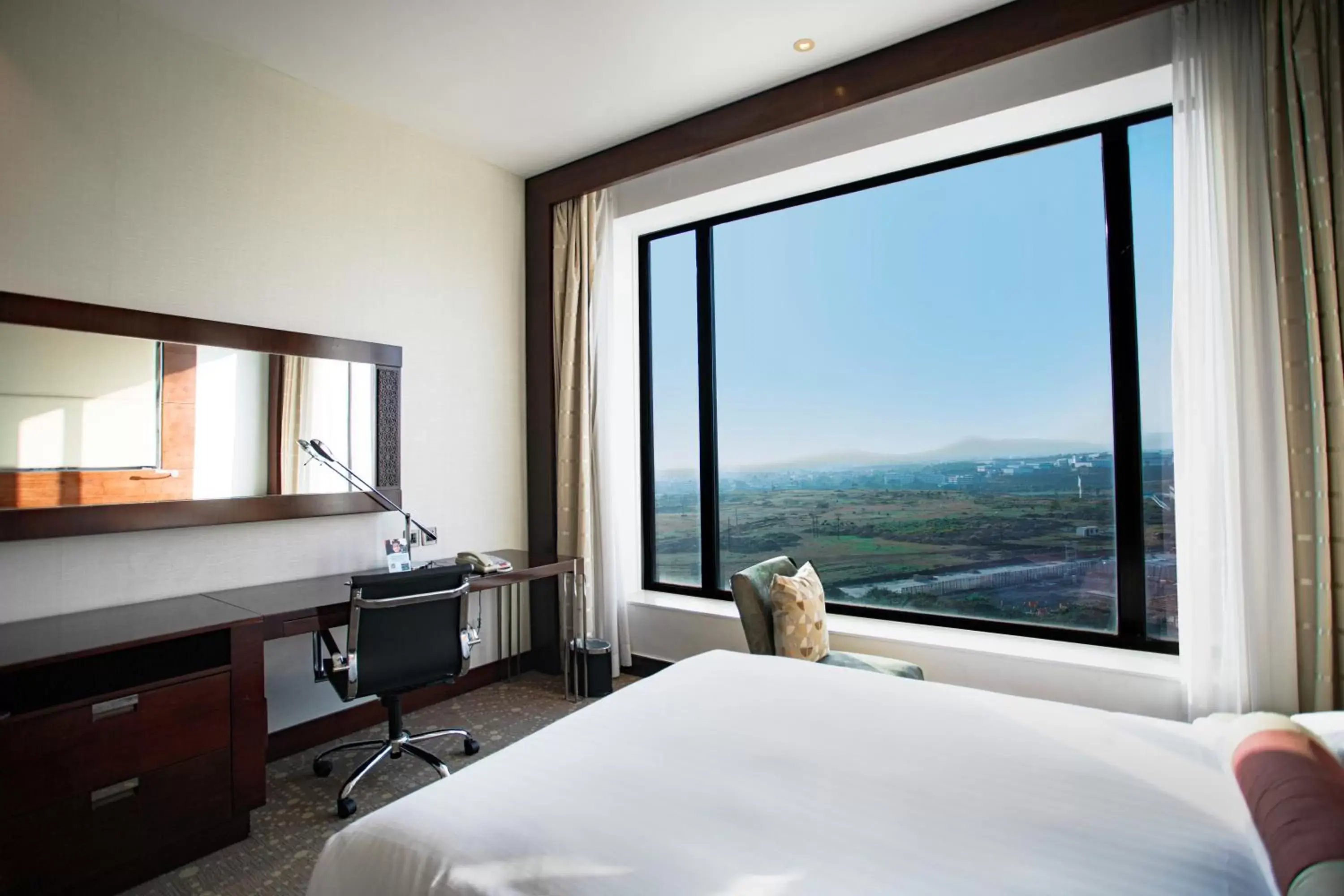 View (from property/room), Bed in Courtyard by Marriott Pune Chakan