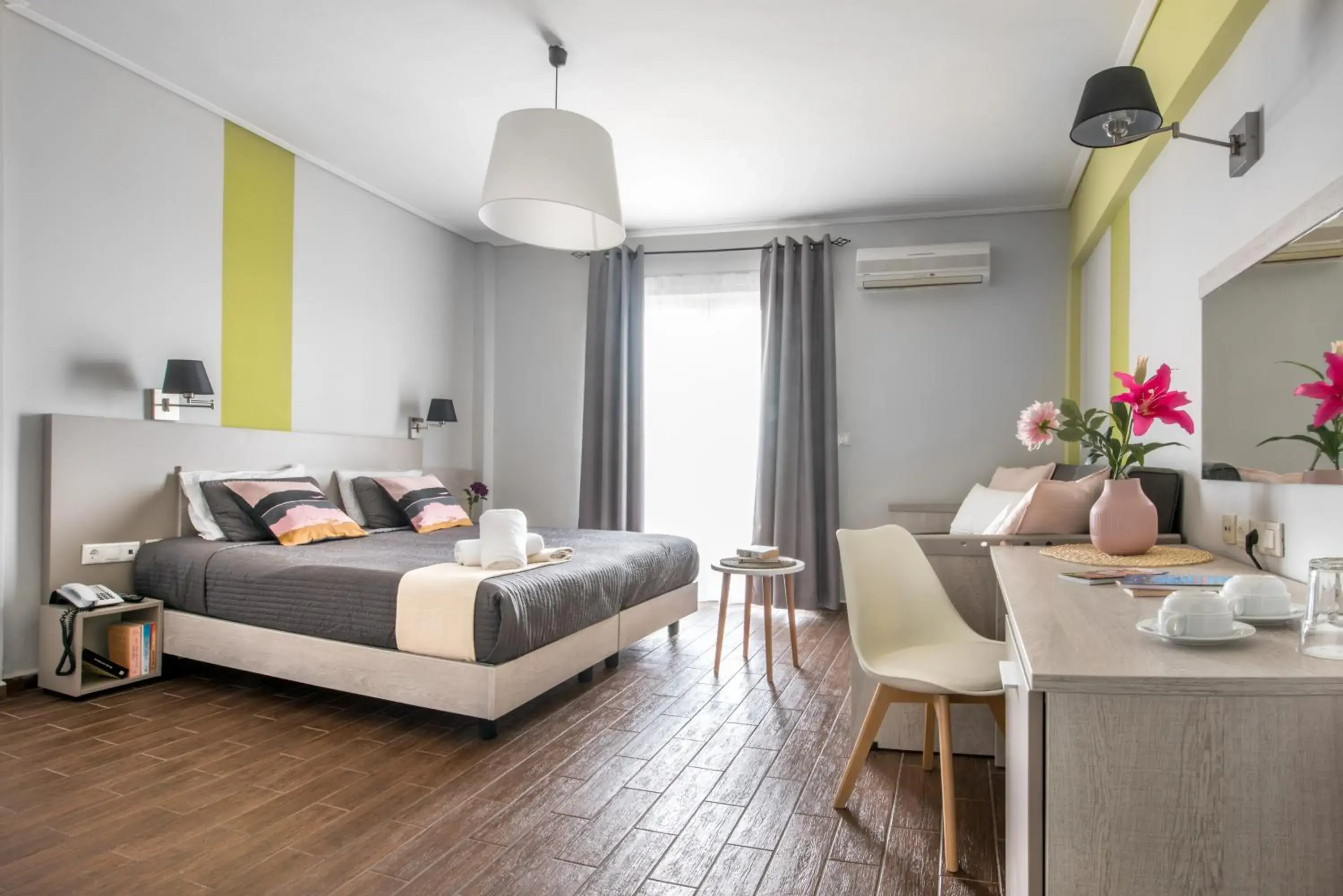 Property building, Bed in Myrto Hotel Property building, Bed in Myrto Hotel