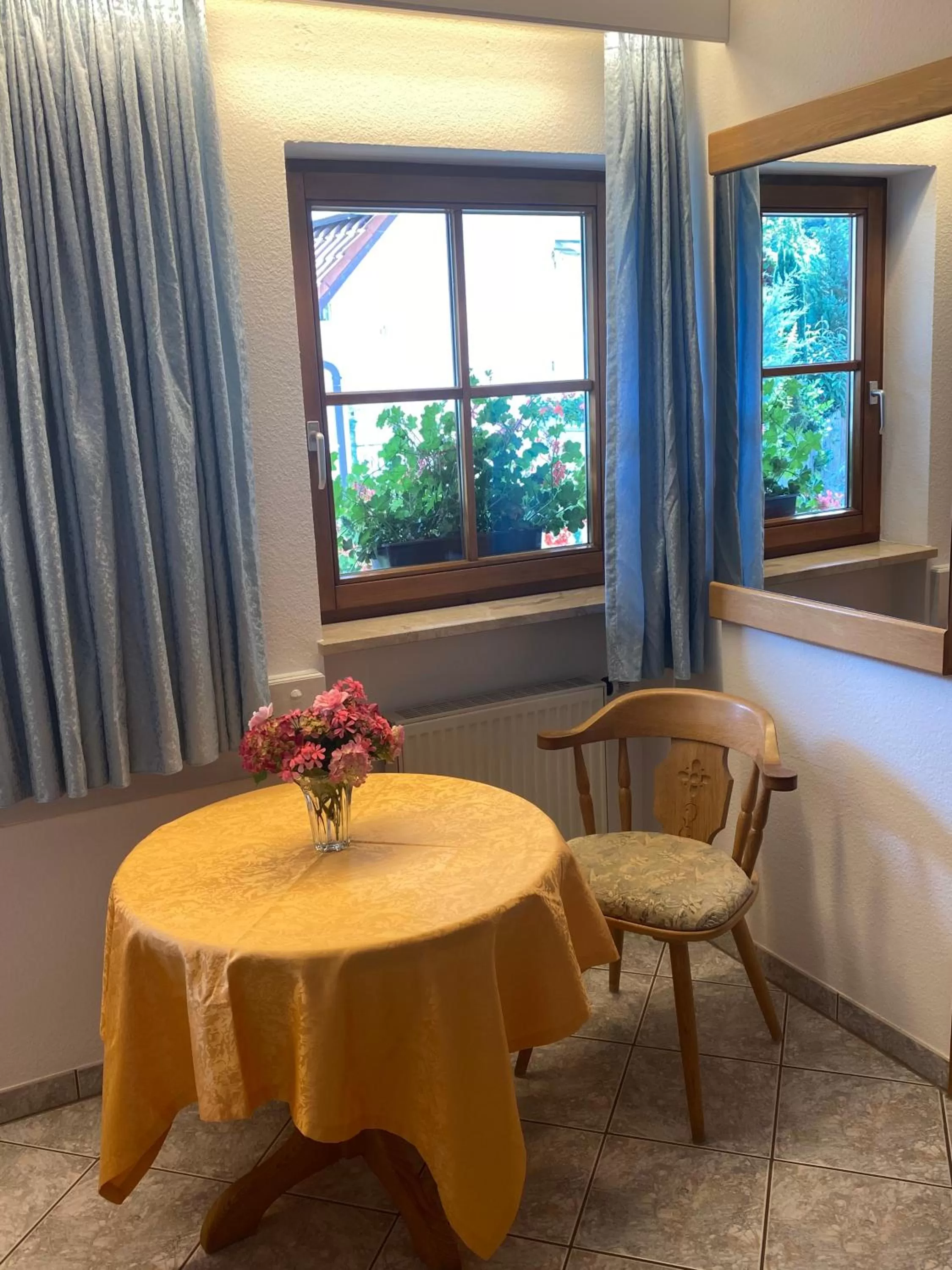 Seating area, Bed in Hotel Haus Seehang