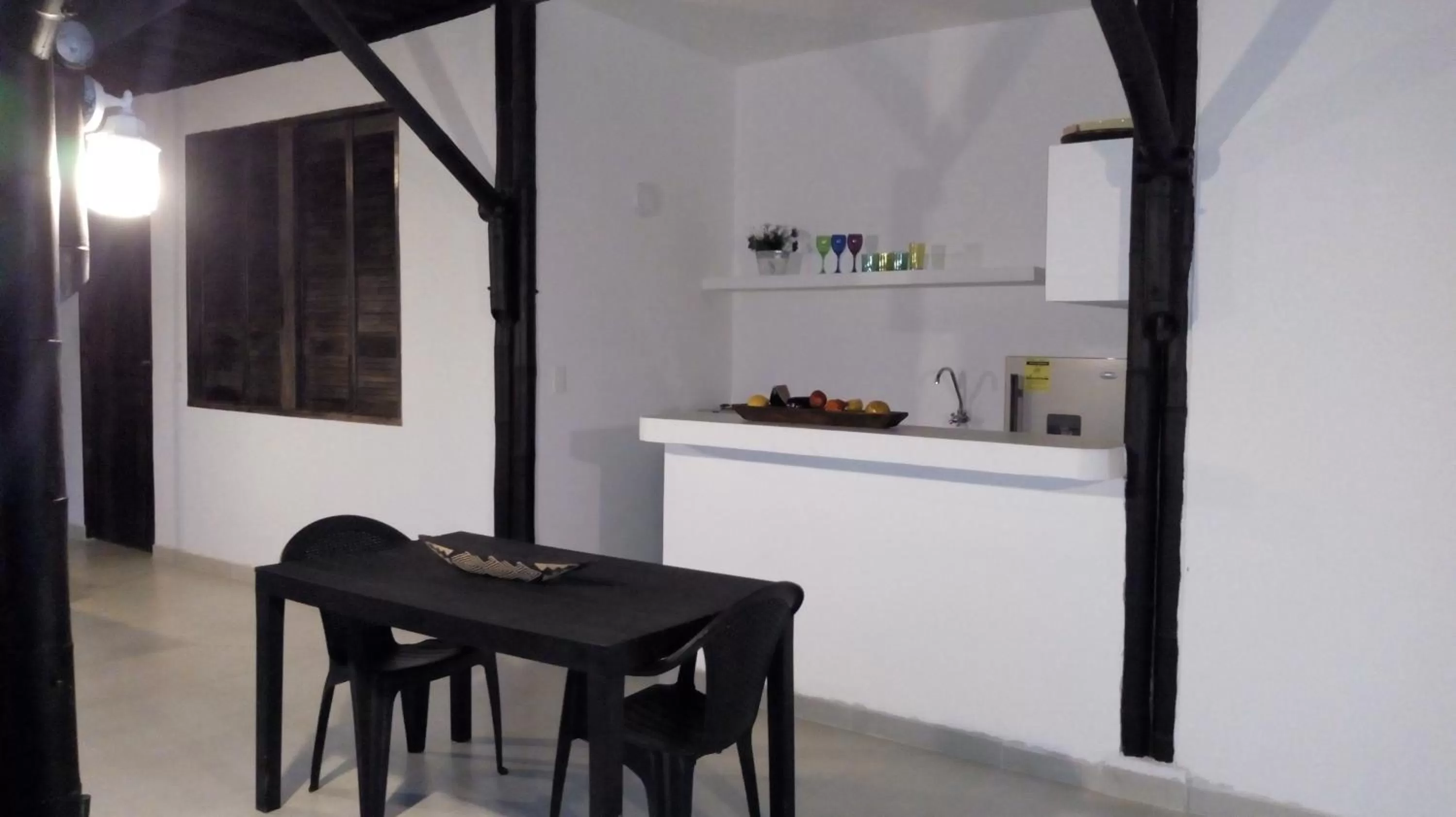 Dining area, Kitchen/Kitchenette in Massalli Sanctuary Lodge