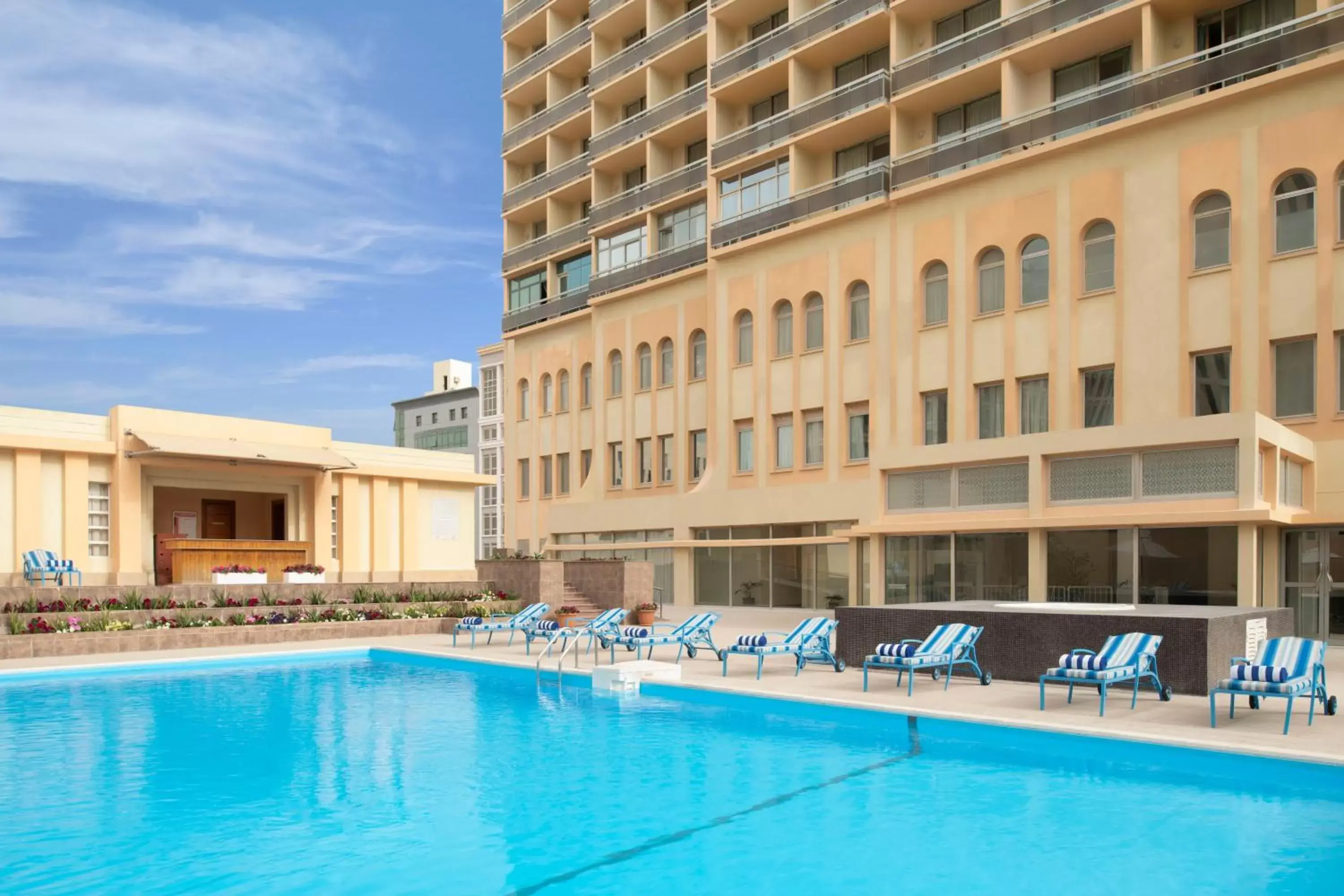 Property building, Swimming Pool in M Grand Hotel Doha