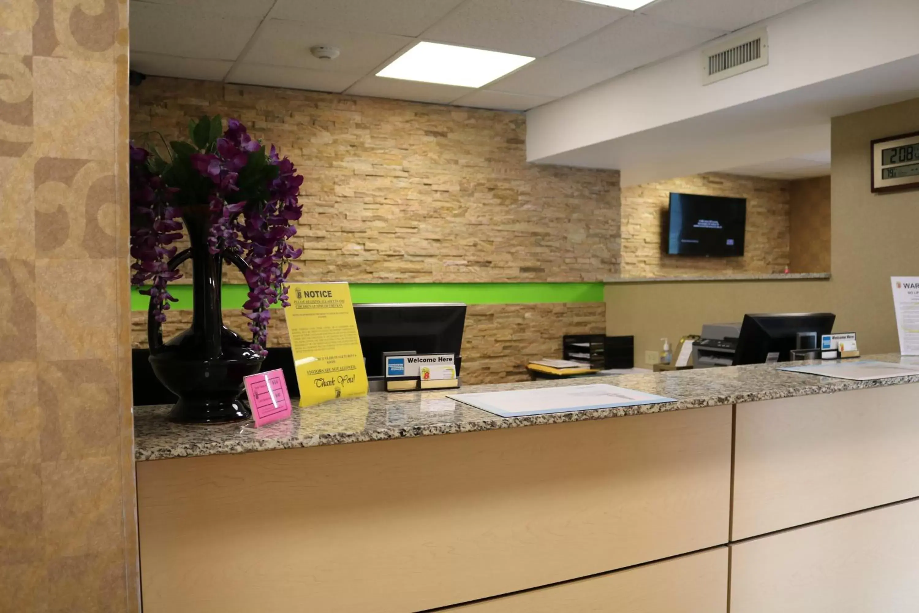 Lobby or reception in Super 8 by Wyndham Plattsburgh Lobby or reception in Super 8 by Wyndham Plattsburgh