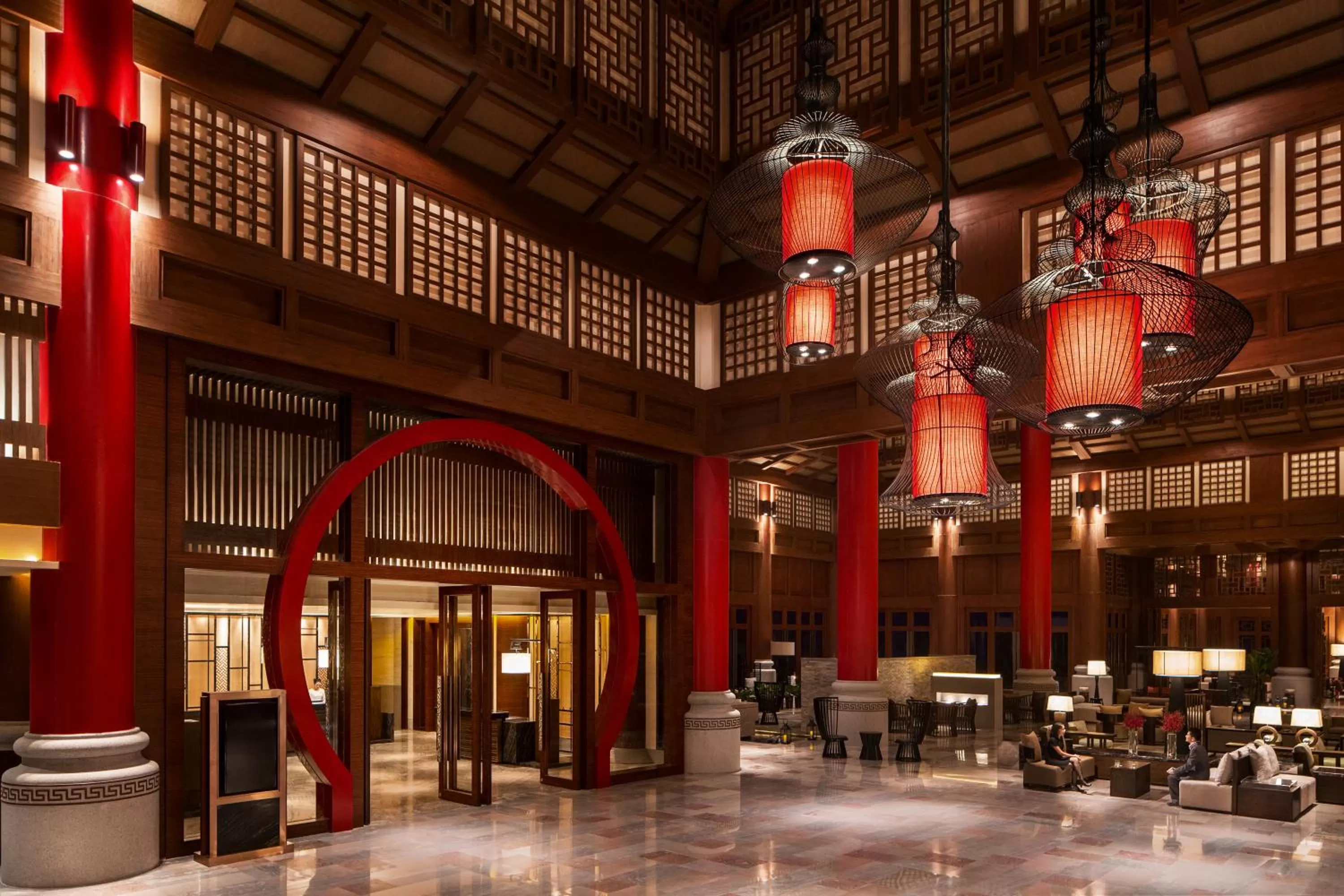 Lobby or reception in Haikou Marriott Hotel