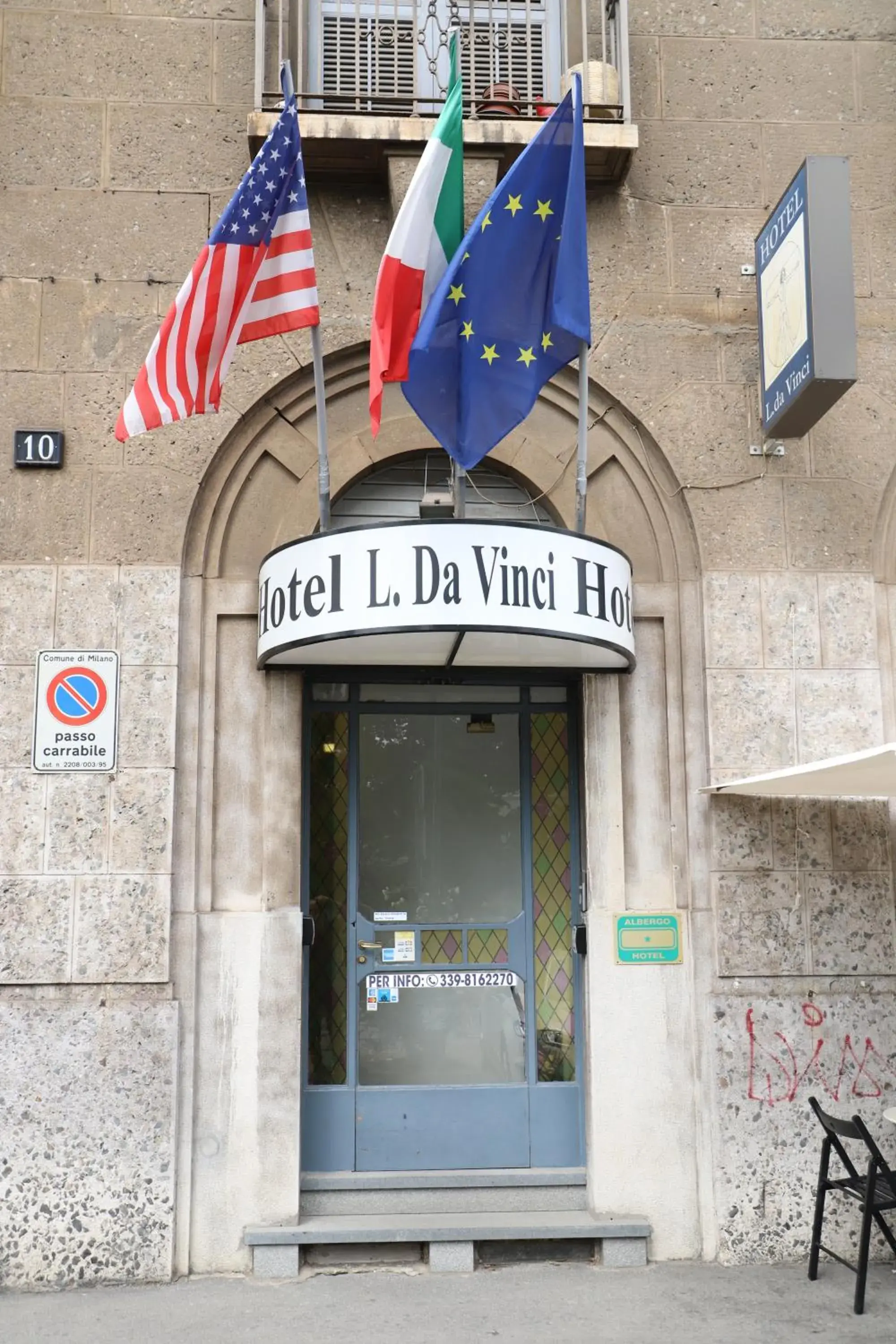 Property building in Albergo Leonardo Da Vinci Property building in Albergo Leonardo Da Vinci