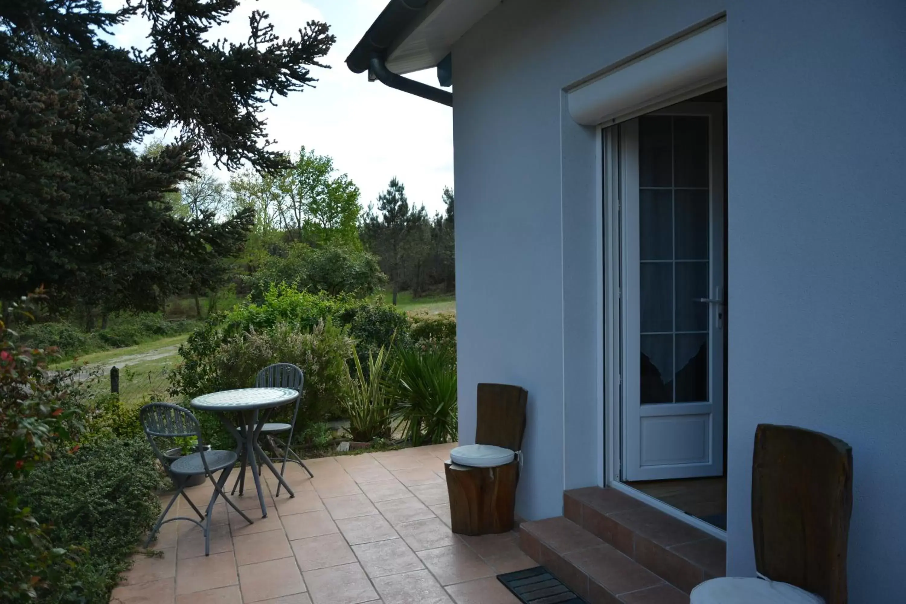 Balcony/Terrace in Chambre d'hôtes de la tuilerie