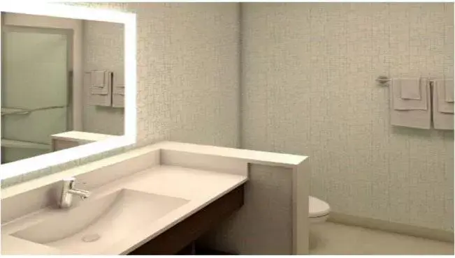 Bathroom in Holiday Inn Express Fullerton-Anaheim, an IHG Hotel
