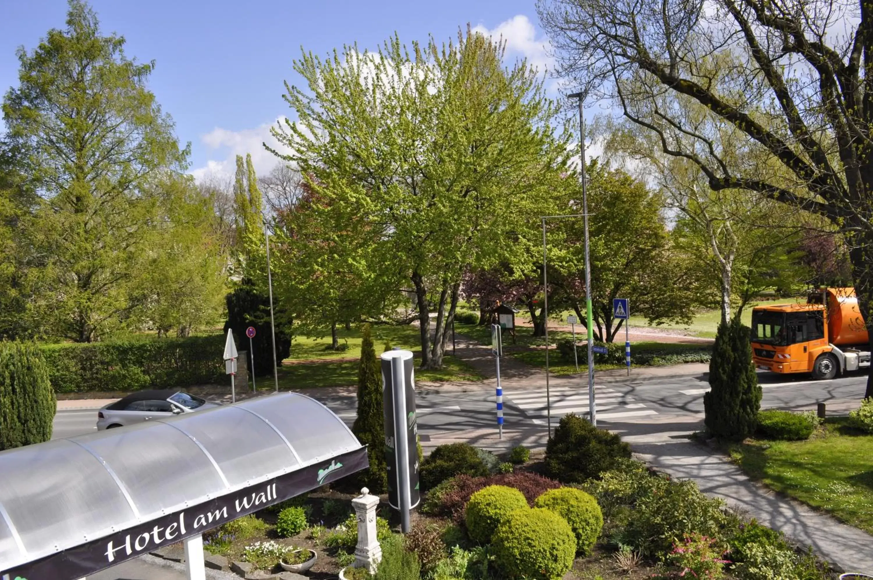 Garden view in Hotel am Wall