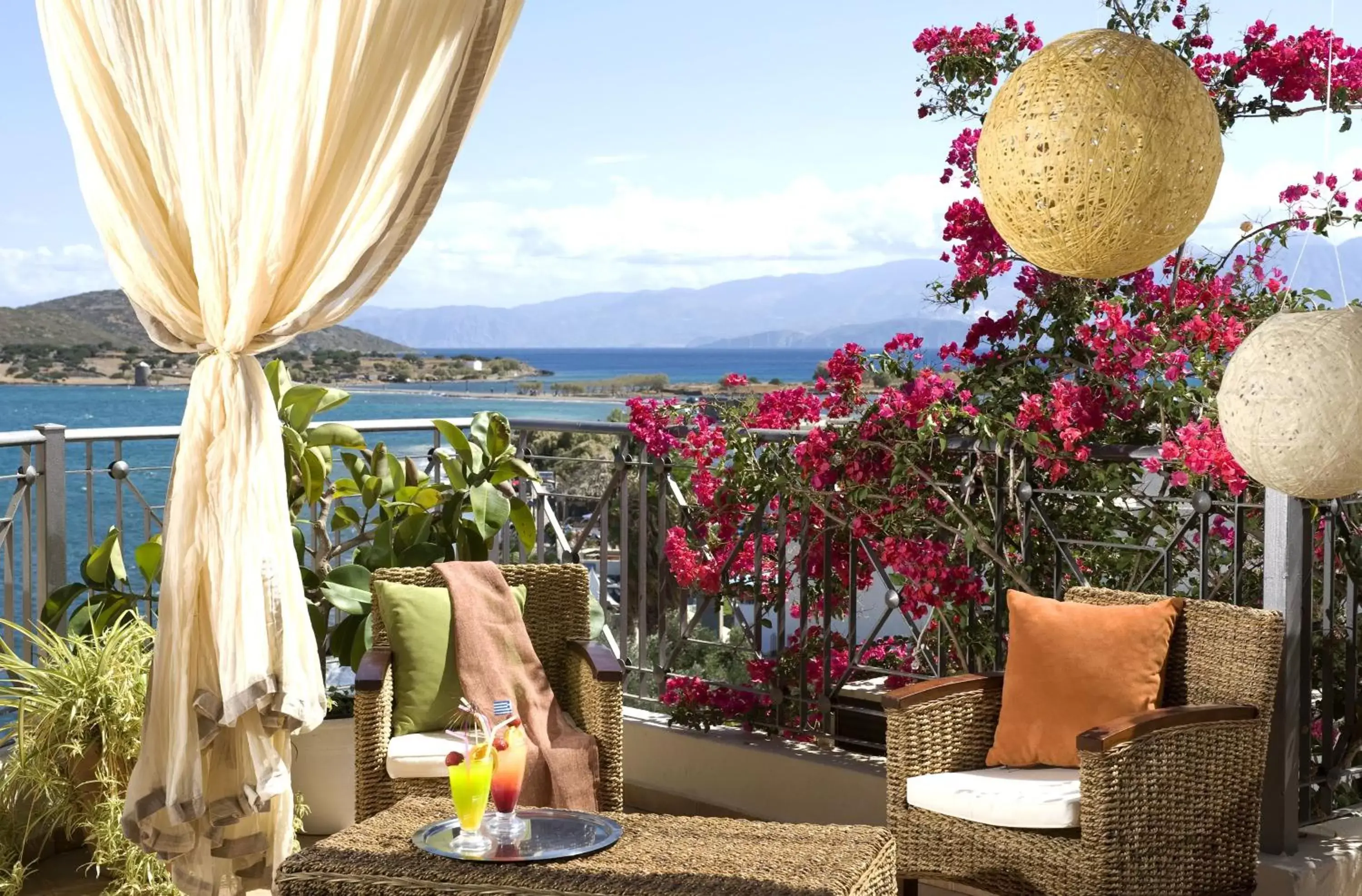 Balcony/Terrace in Elounda Akti Olous (Adults Only)