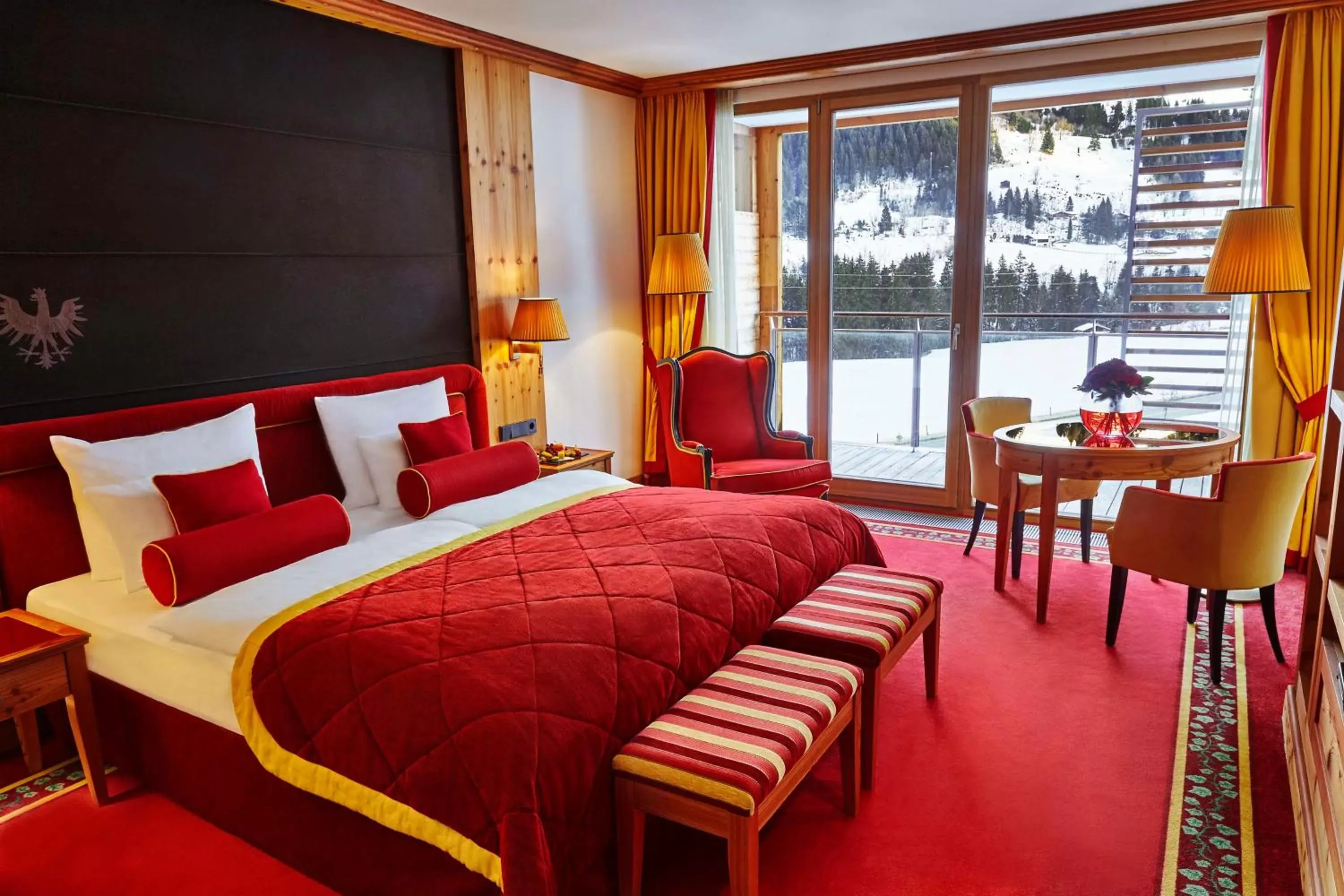 Bedroom in Kempinski Hotel Das Tirol