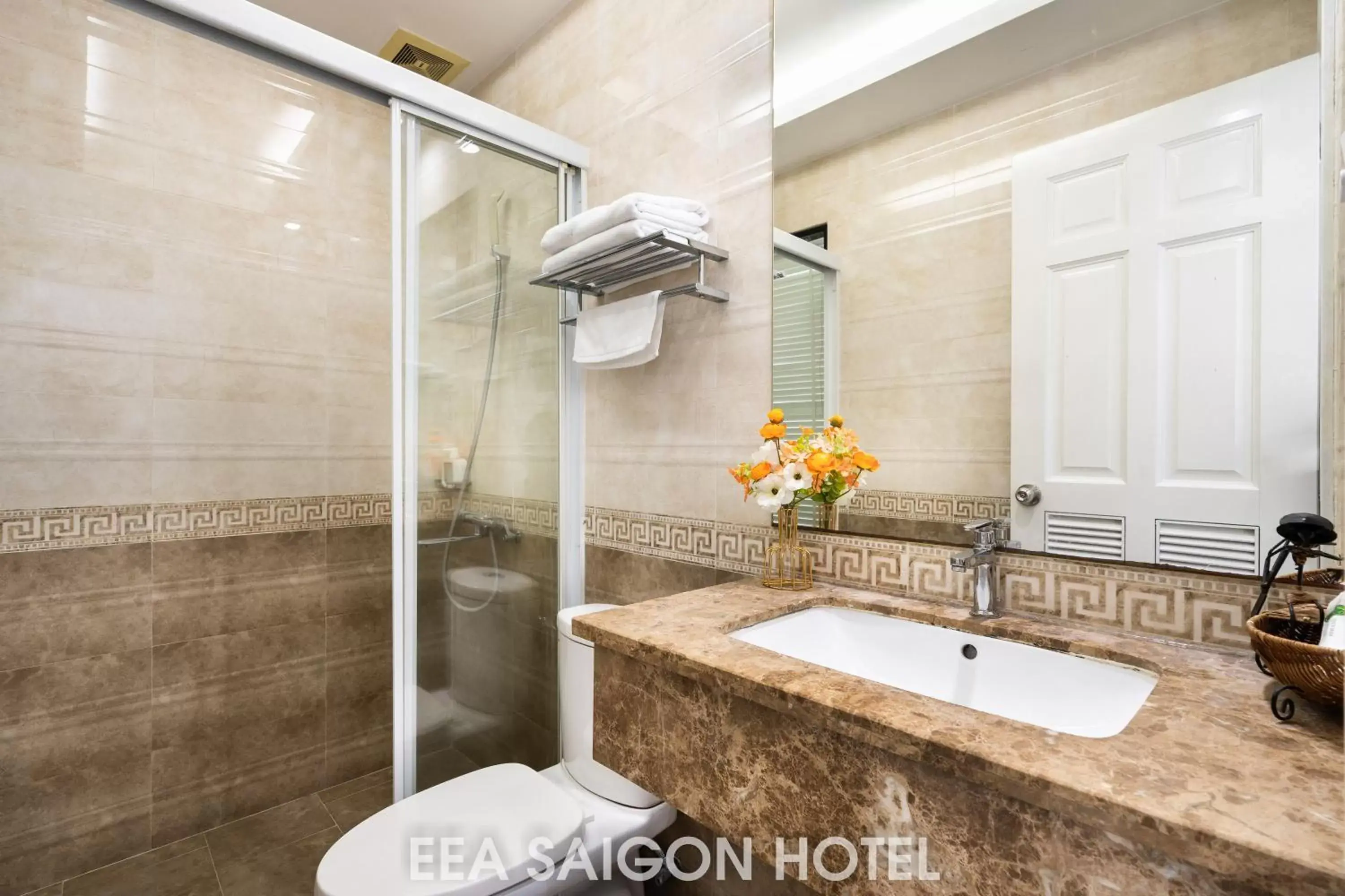 Shower, Bathroom in EEA Central Saigon Hotel