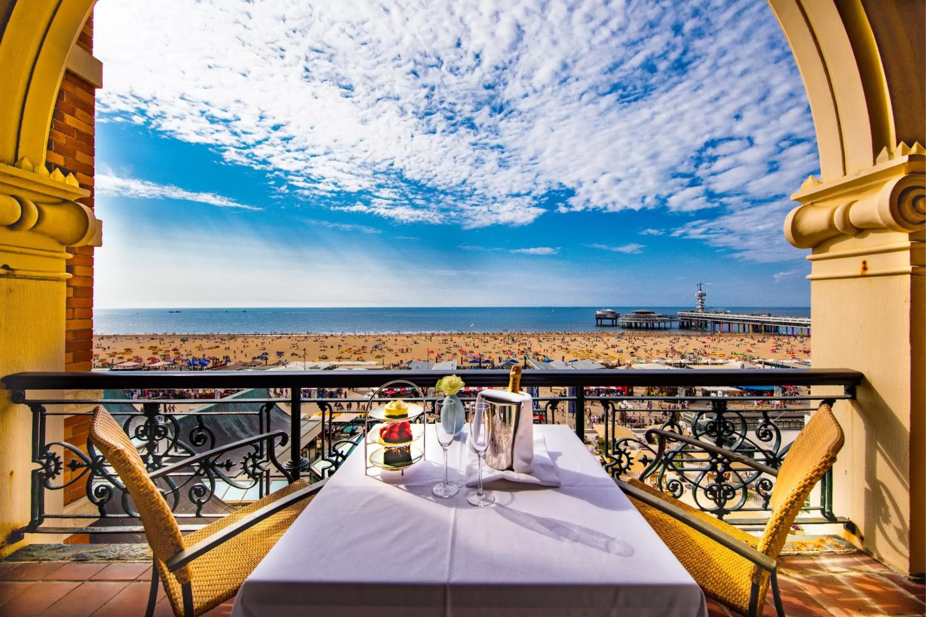 View (from property/room), Balcony/Terrace in Grand Hotel Amrâth Kurhaus The Hague Scheveningen