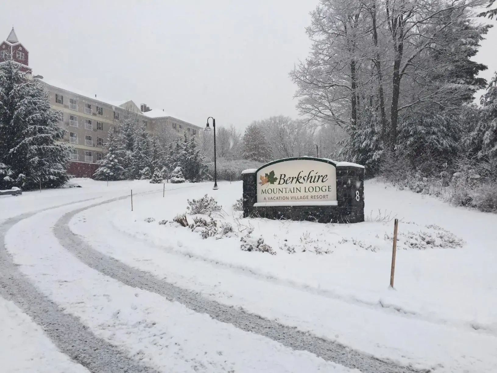 Day, Winter in Berkshire Mountain Lodge