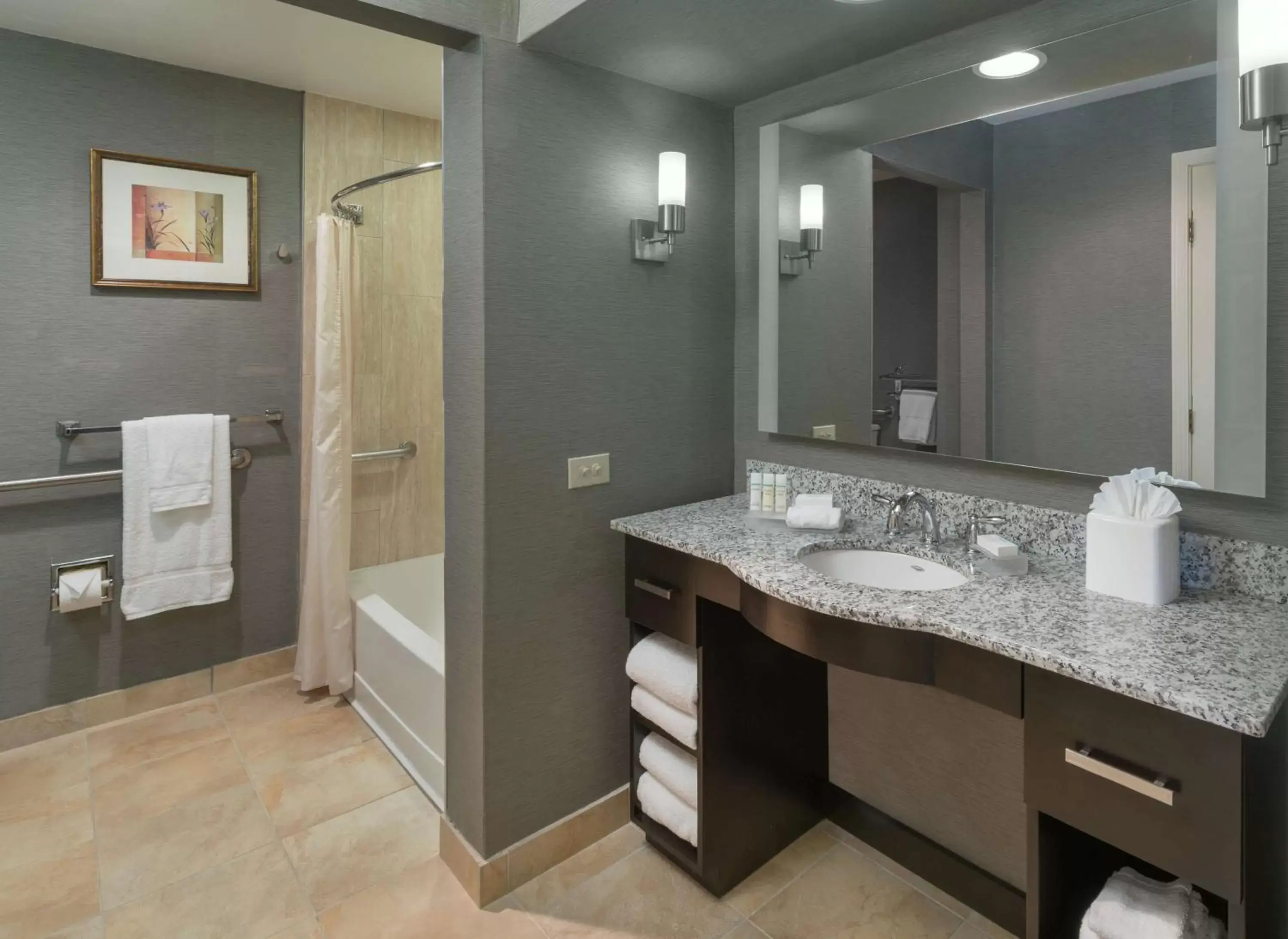 Bathroom in Homewood Suites by Hilton Chicago - Schaumburg