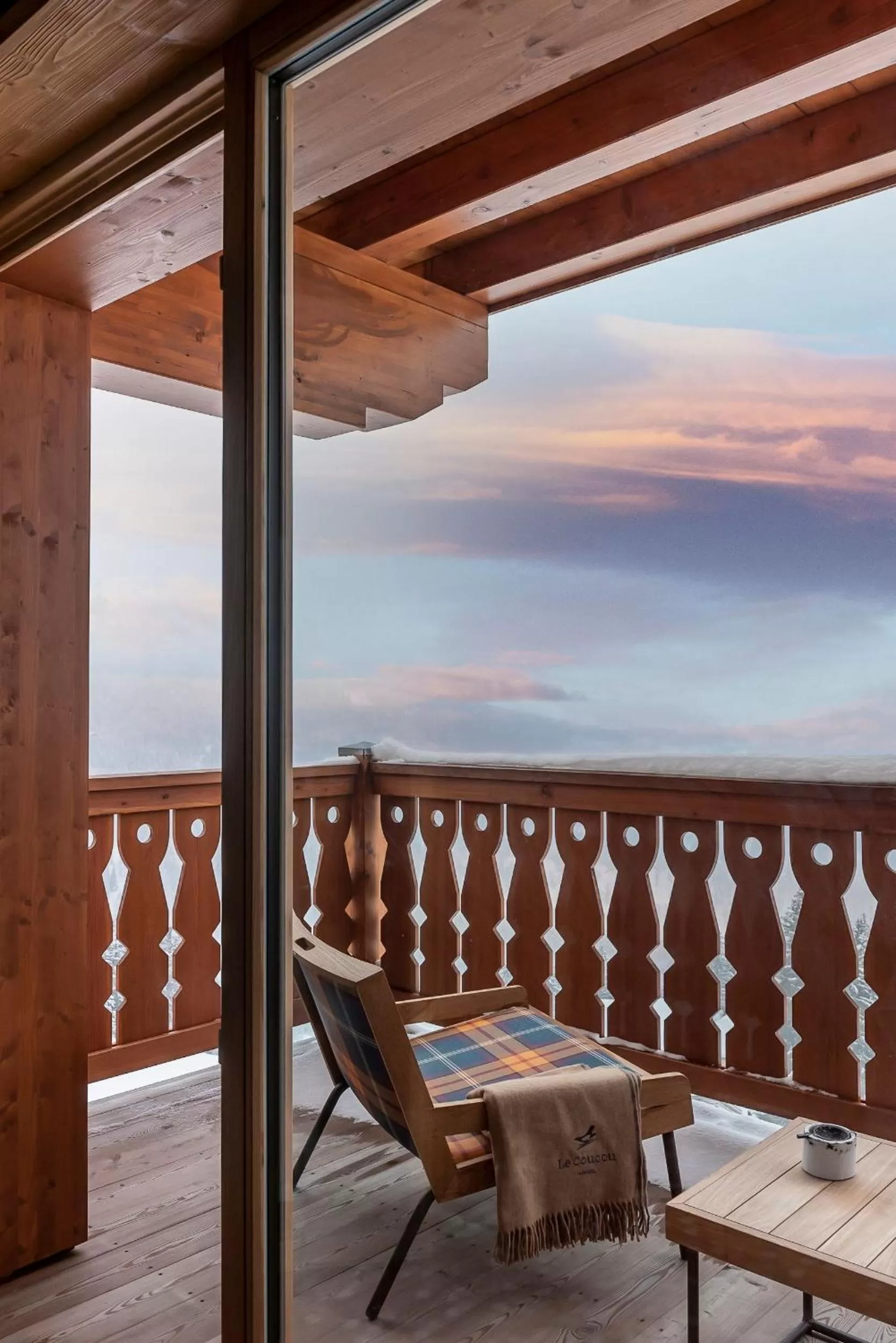 Patio in Hotel Le Coucou Méribel