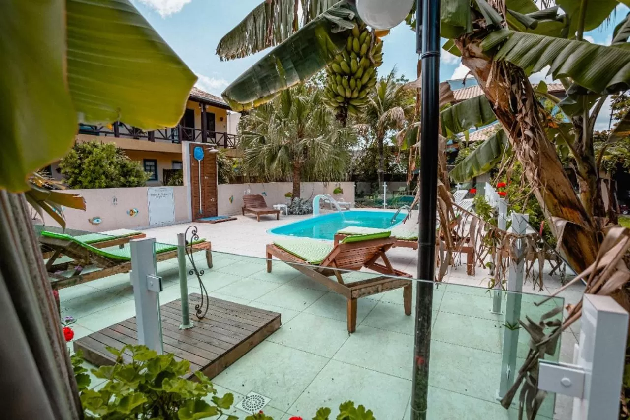 Pool view in Pousada Santa Genoveva campeche