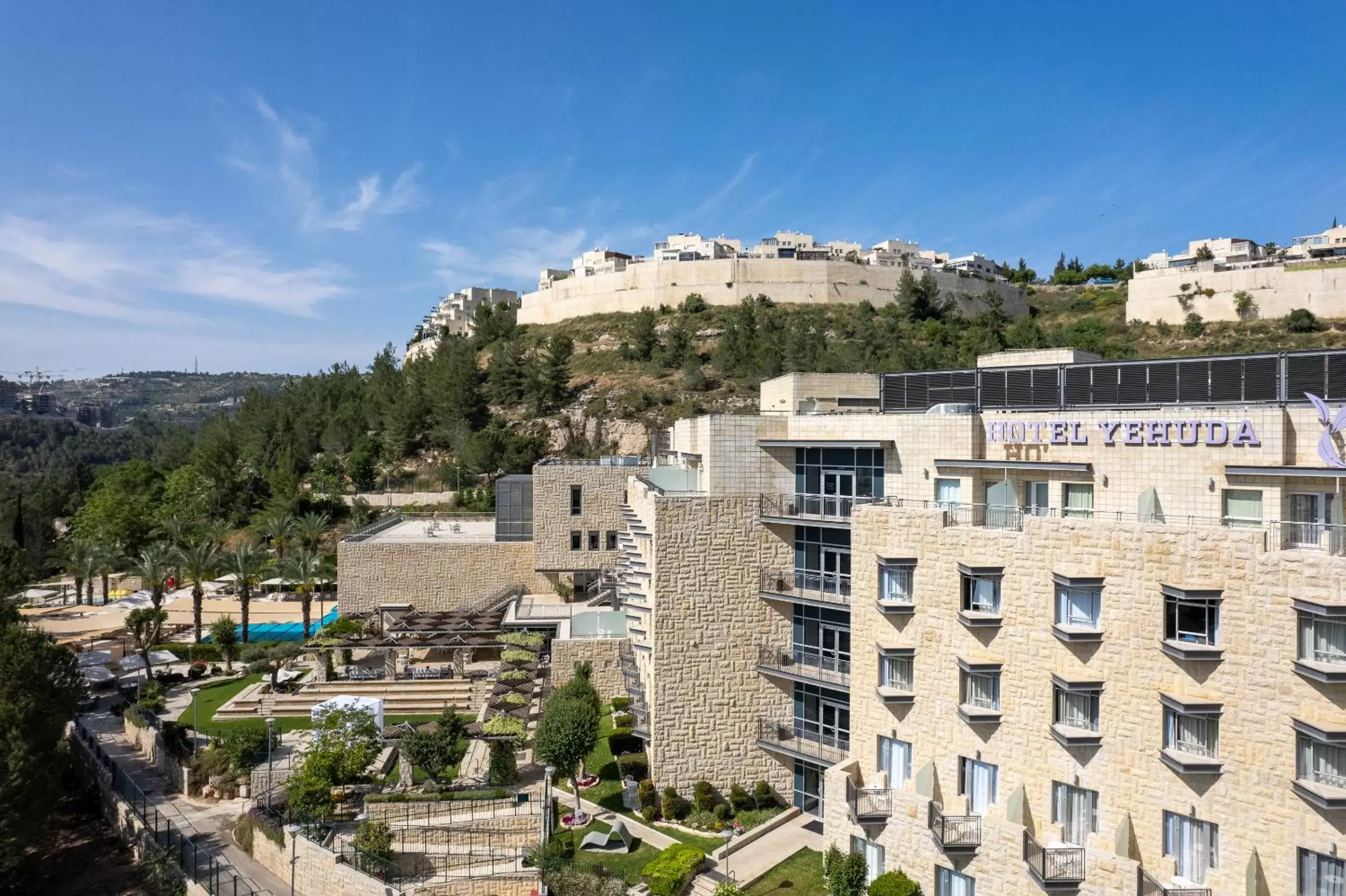 Property building, Bird's-eye View in Hotel Yehuda