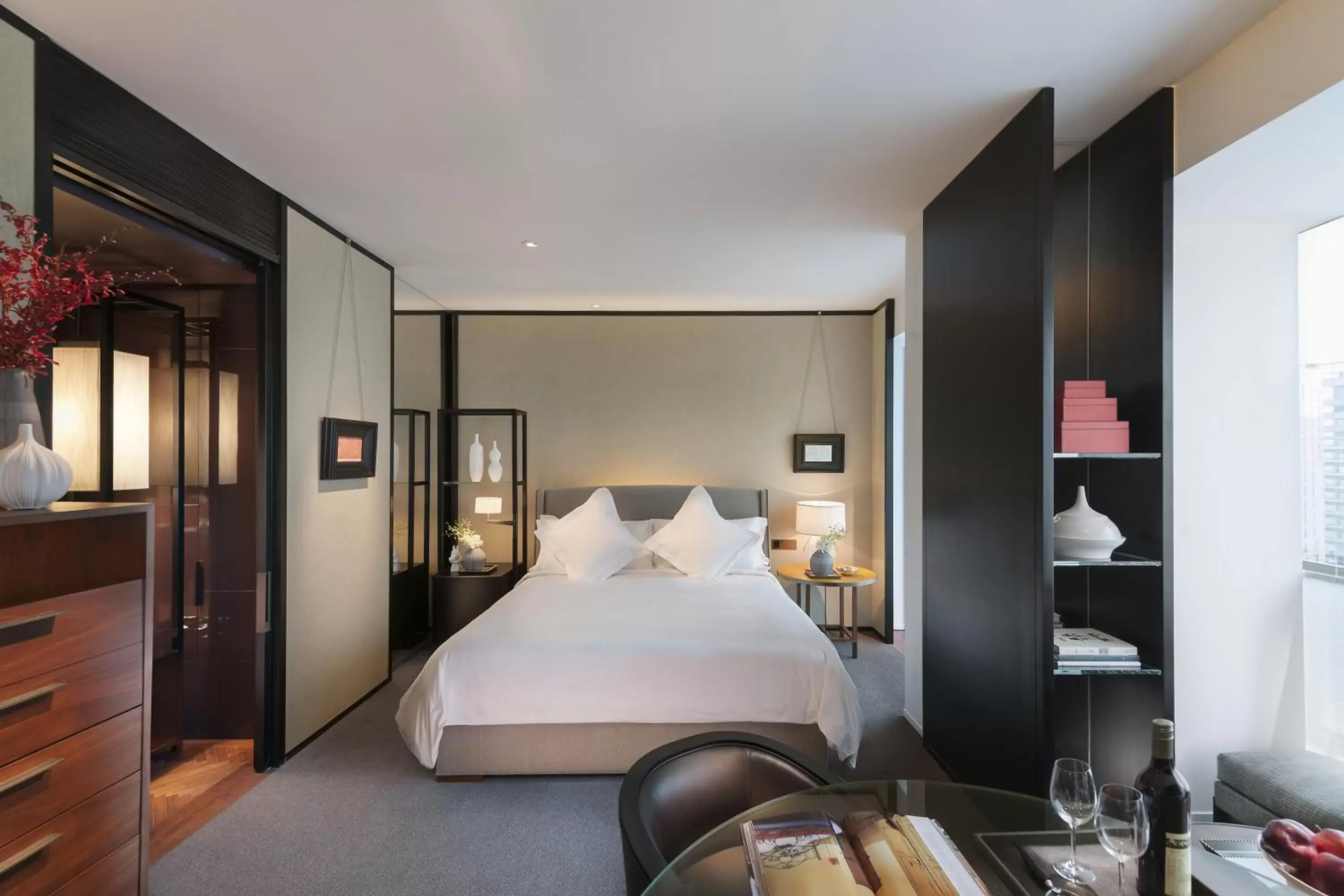 Bedroom, Bed in Mandarin Oriental Guangzhou- Free Shuttle Bus to Canton Fair Complex during Canton Fair period