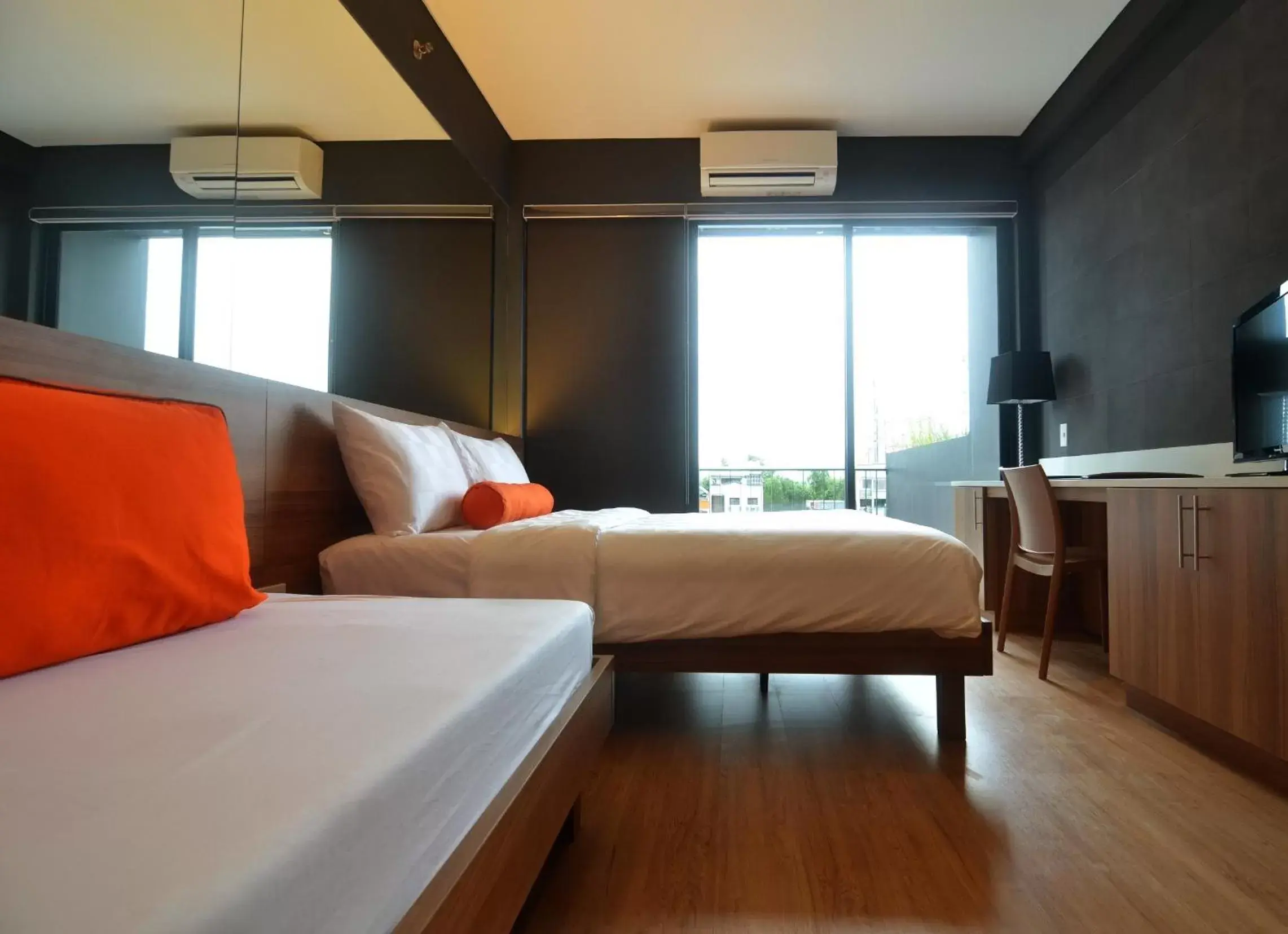 Balcony/Terrace, Bed in Azumi Boutique Hotel, Multiple Use Hotel Staycation Approved