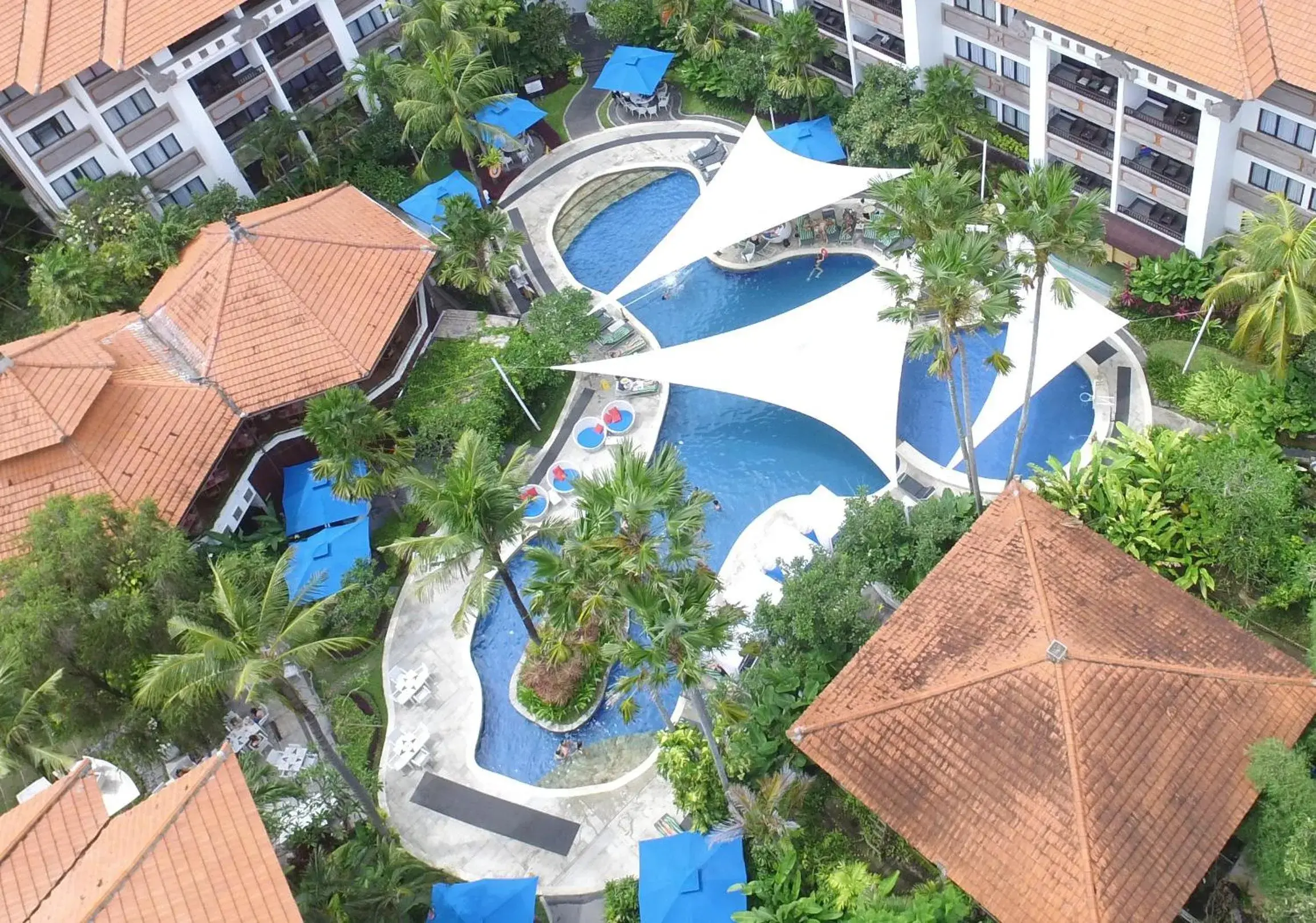 Bird's eye view, Pool View in Prime Plaza Suites Sanur – Bali