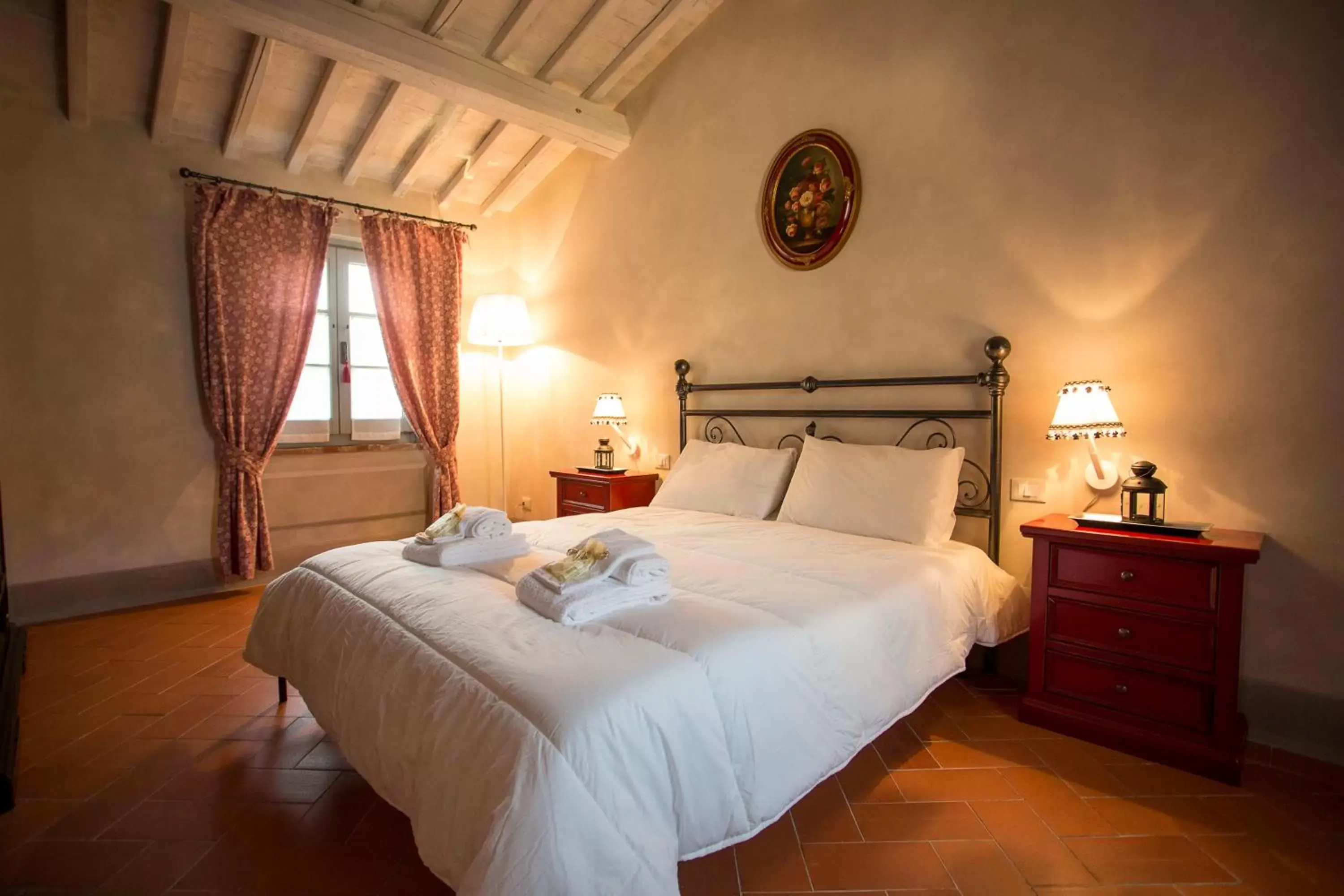 Bed in Podere San Pietro Resort