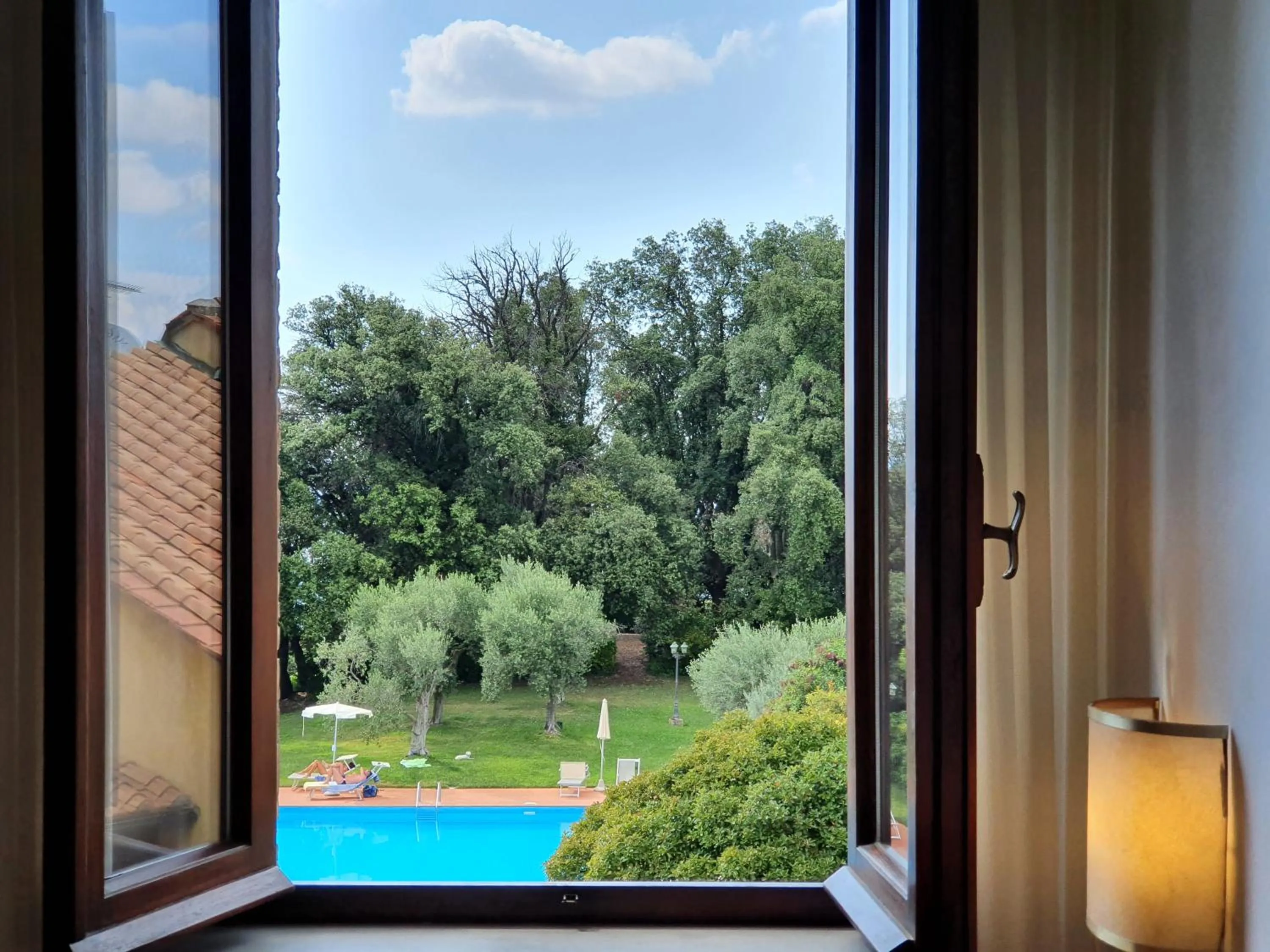 Garden view in Villa Nencini